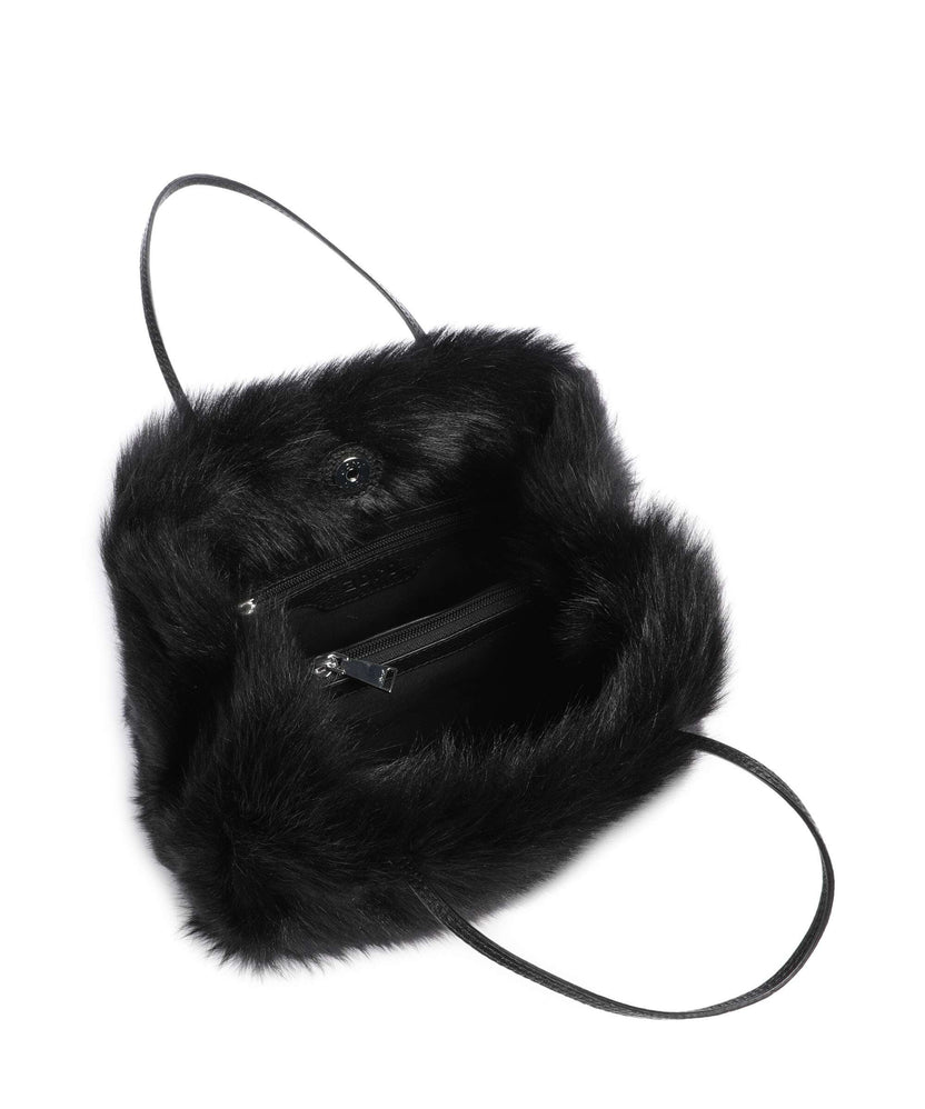 Abro Shearling Noelle Handbag black/nickel