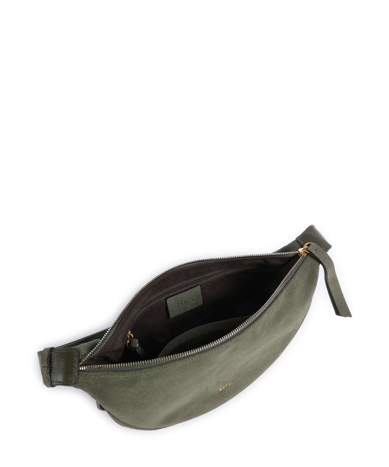 Abro Suede By My Side Small Shoulder bag oliv