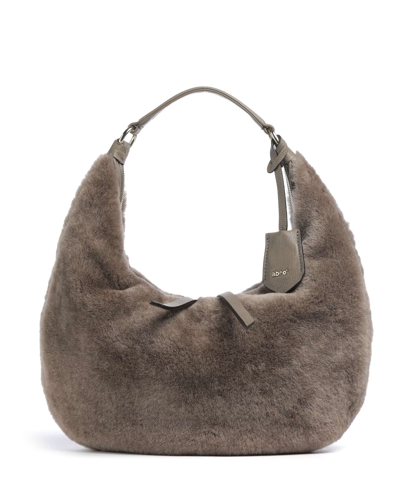 Abro Shearling Nana Small Hobo bag tope