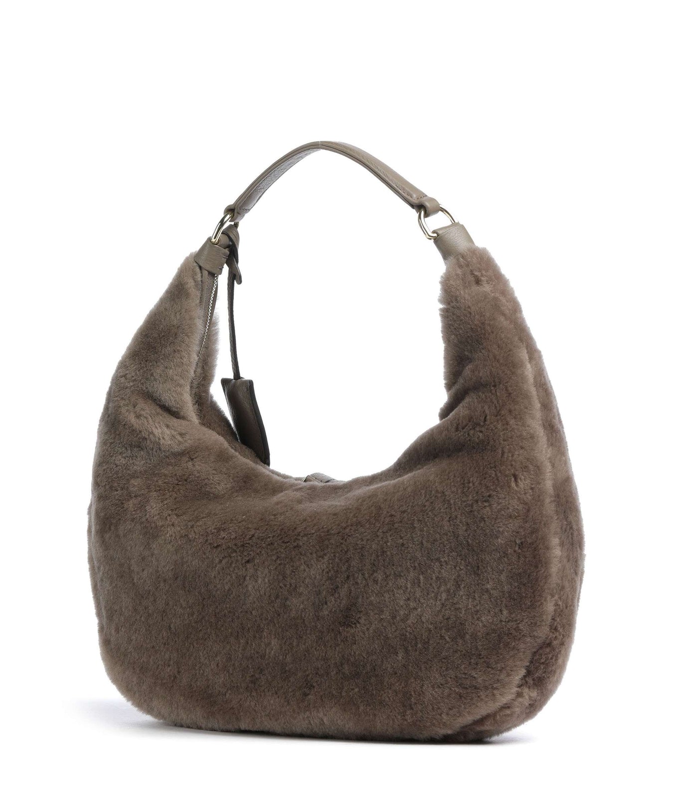 Abro Shearling Nana Small Hobo bag tope