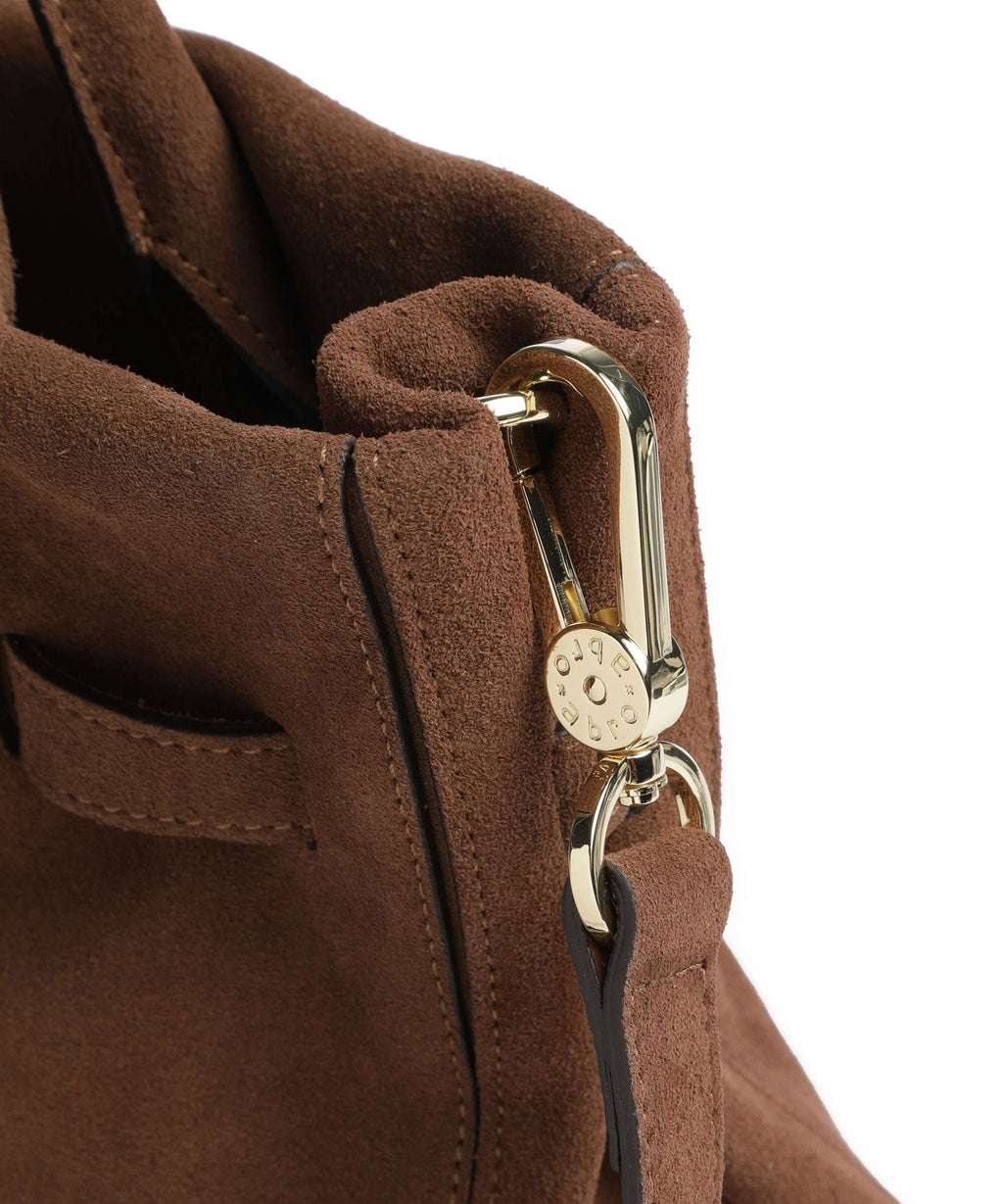 Abro Suede Jill Handbag wood