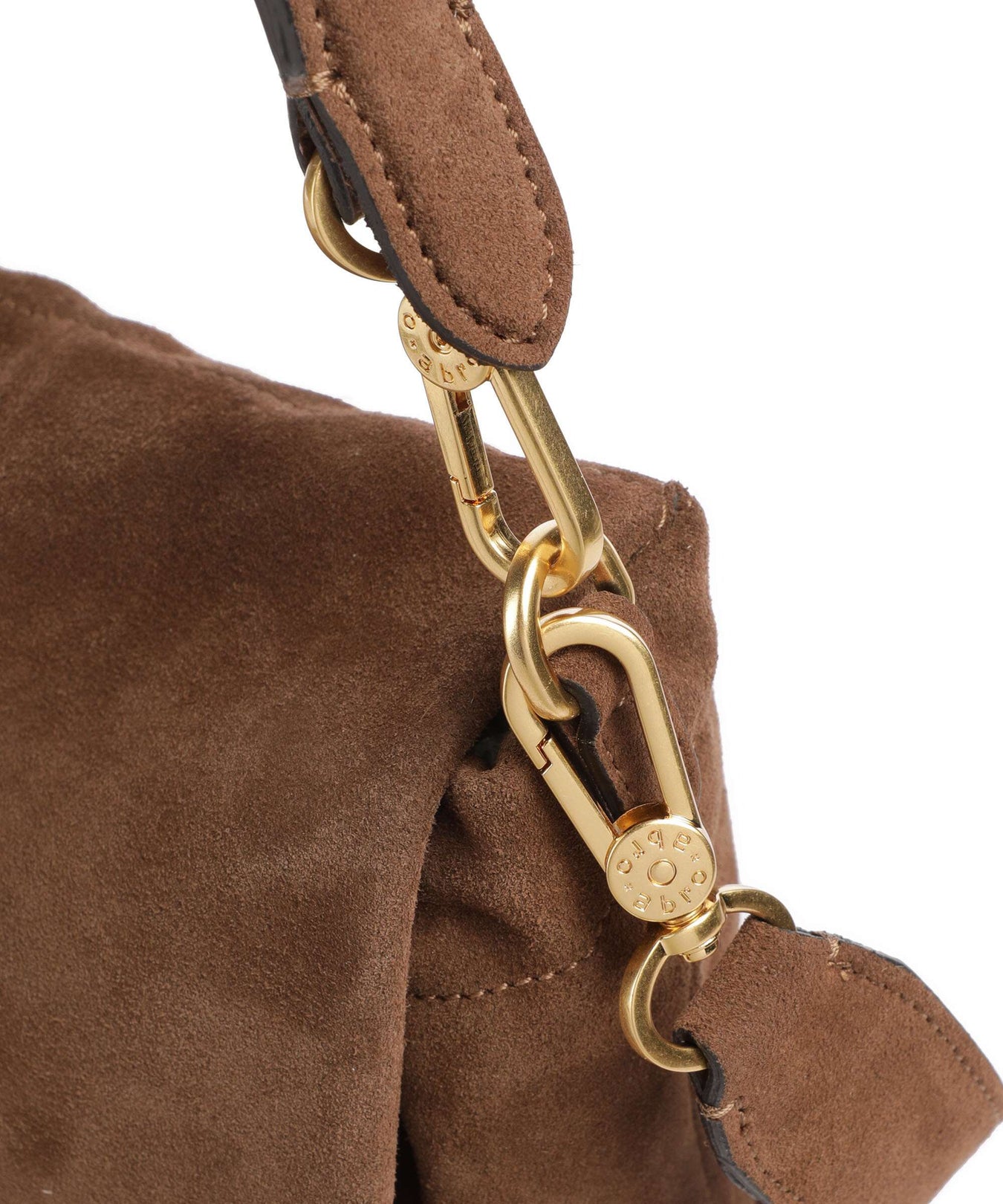 Abro Suede Temi Medium Shoulder bag wood