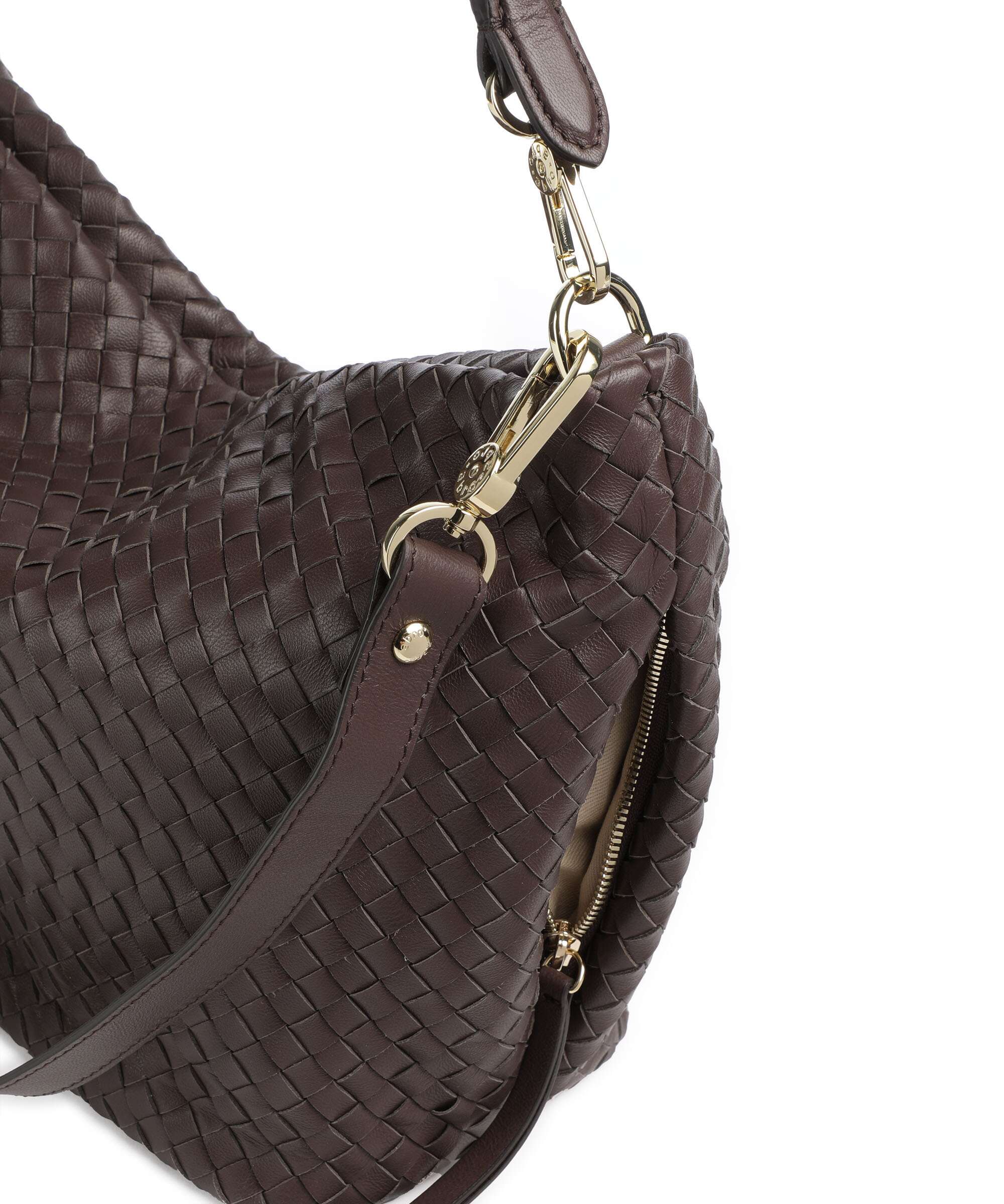 Abro Piuma Ebony Hobo bag wood