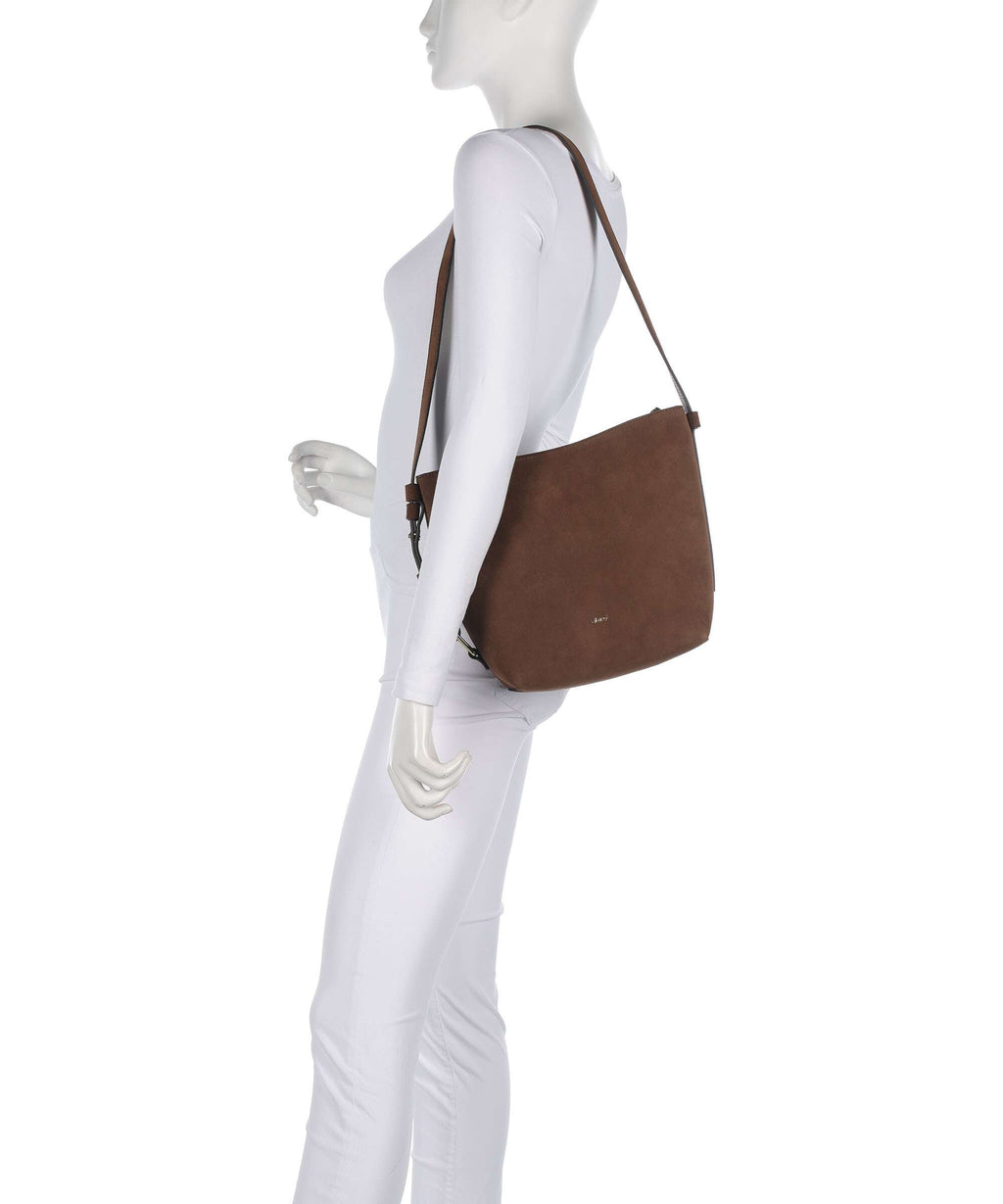 Abro Suede Cosmo Shoulder bag wood