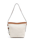 Abro Super Drill Cosmo Crossbody bag ivory/cuoio