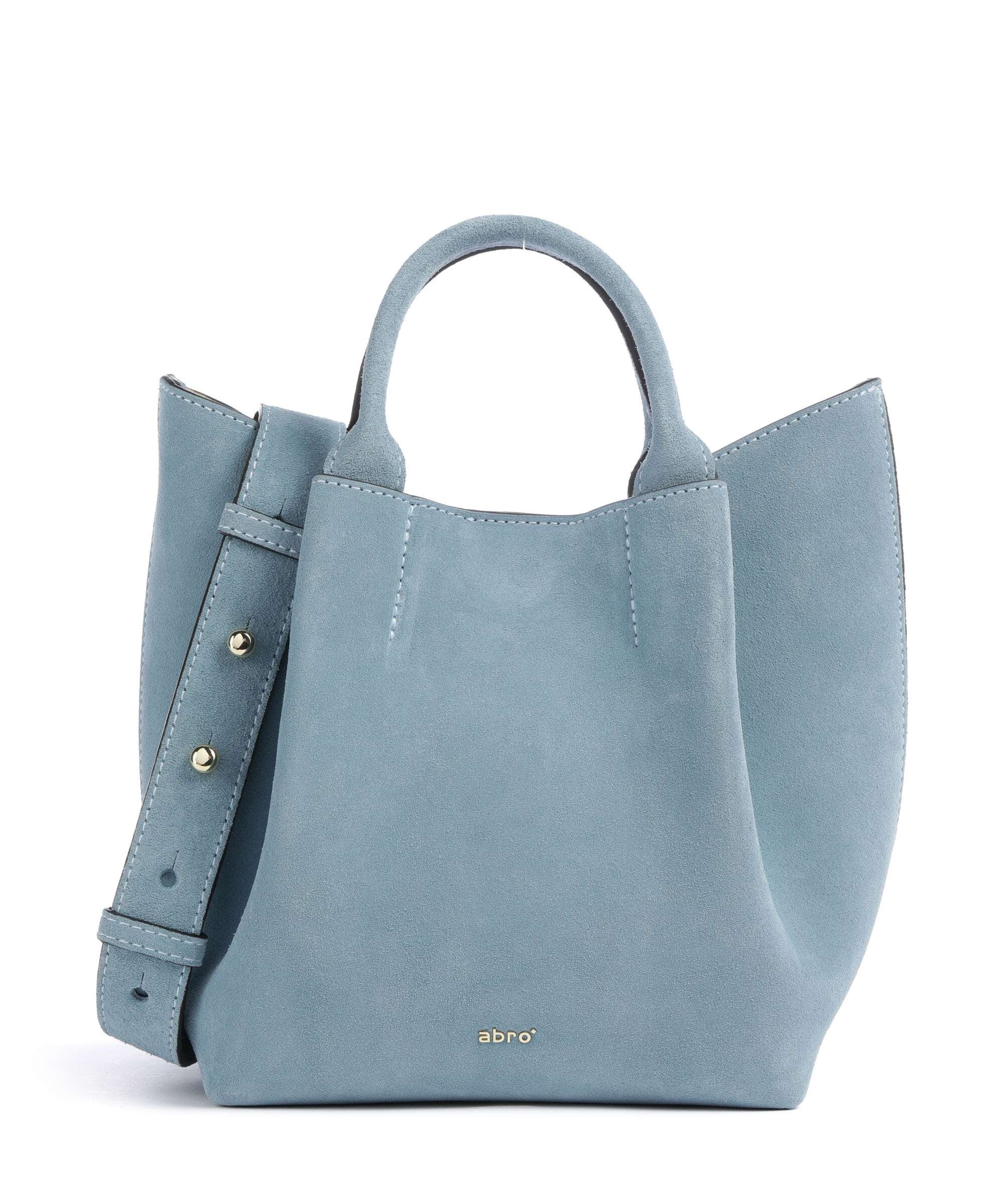 Abro Suede Essential Small Handbag sapphire