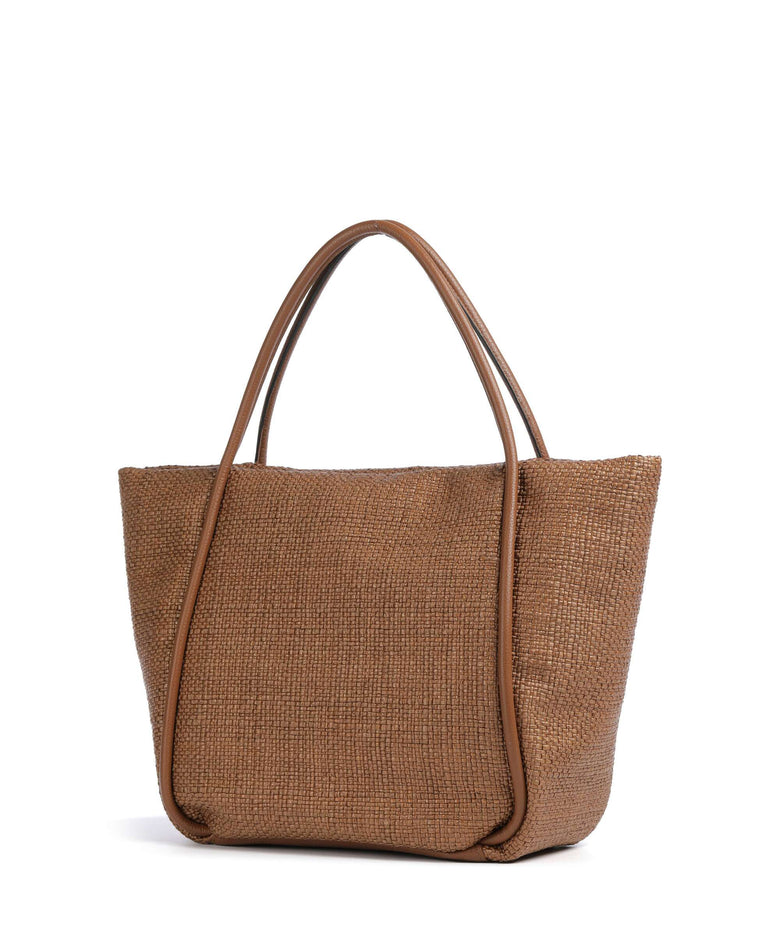 Abro Raffia Intreccio Willow Tote bag caramel/cognac