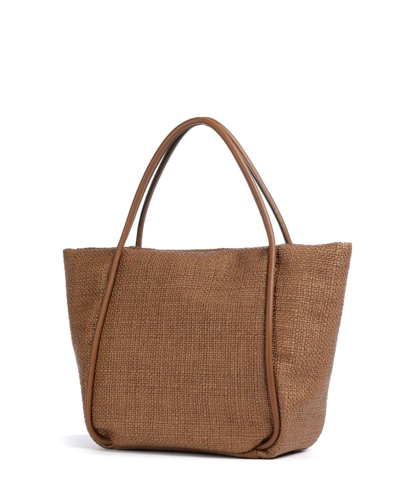 Abro Raffia Intreccio Willow Tote bag caramel/cognac