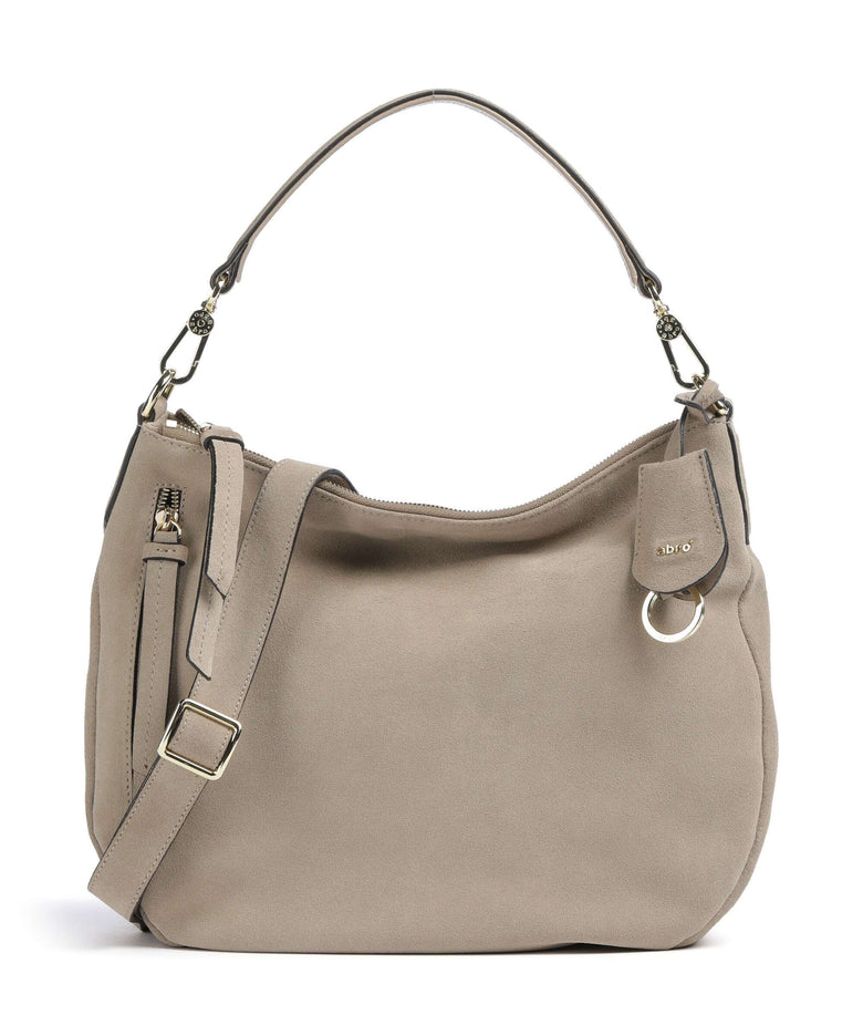 Abro Suede Juna Small Hobo bag siena