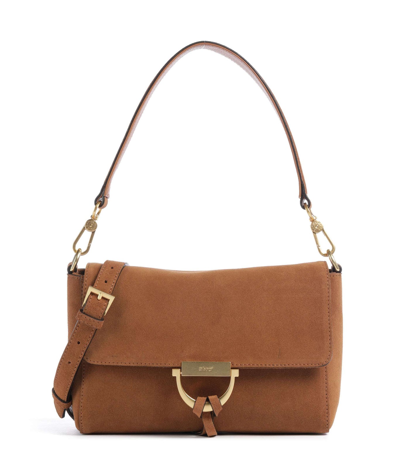 Abro Suede Temi Shoulder bag cuoio