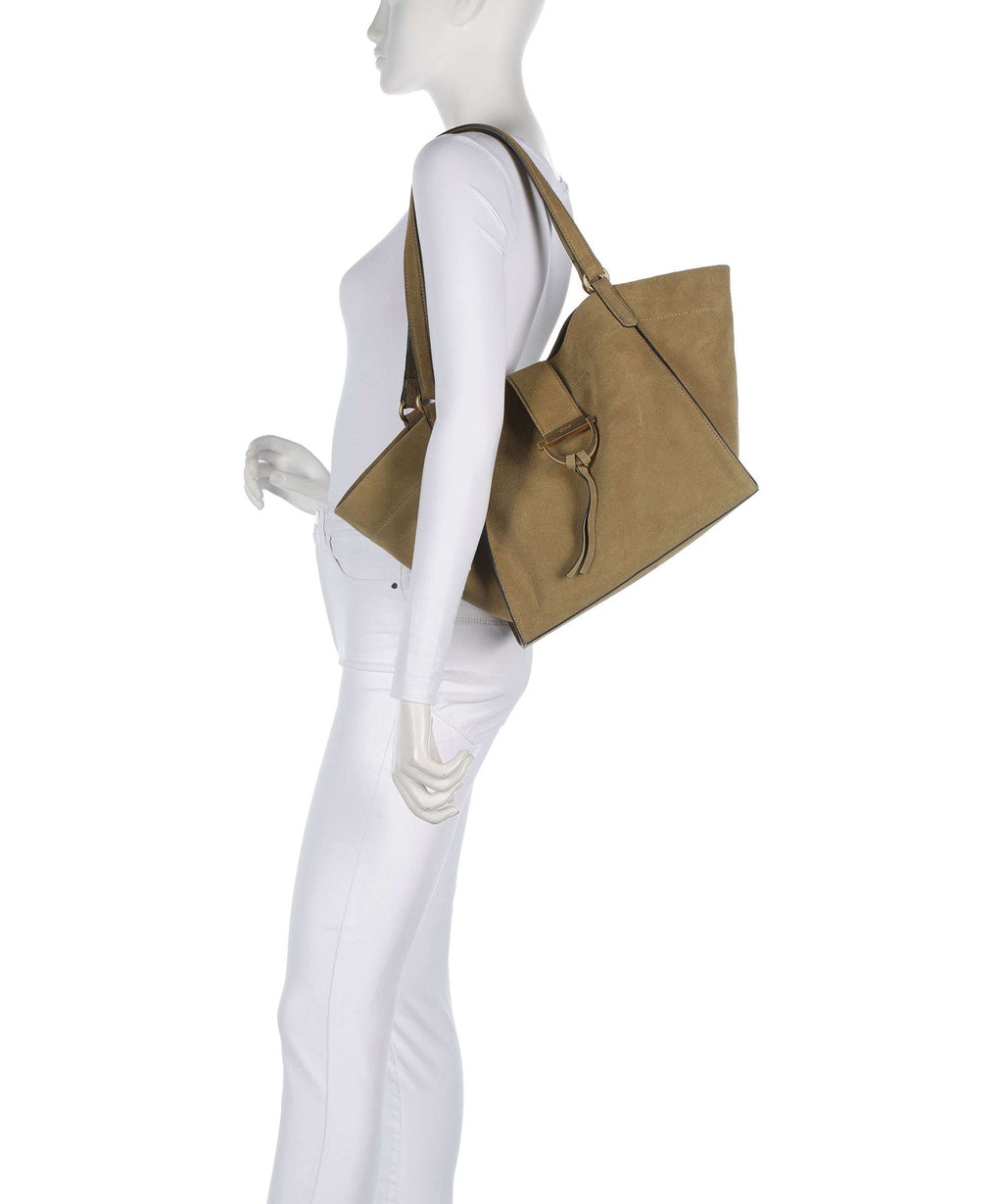 Abro Suede Temi Tote bag mud