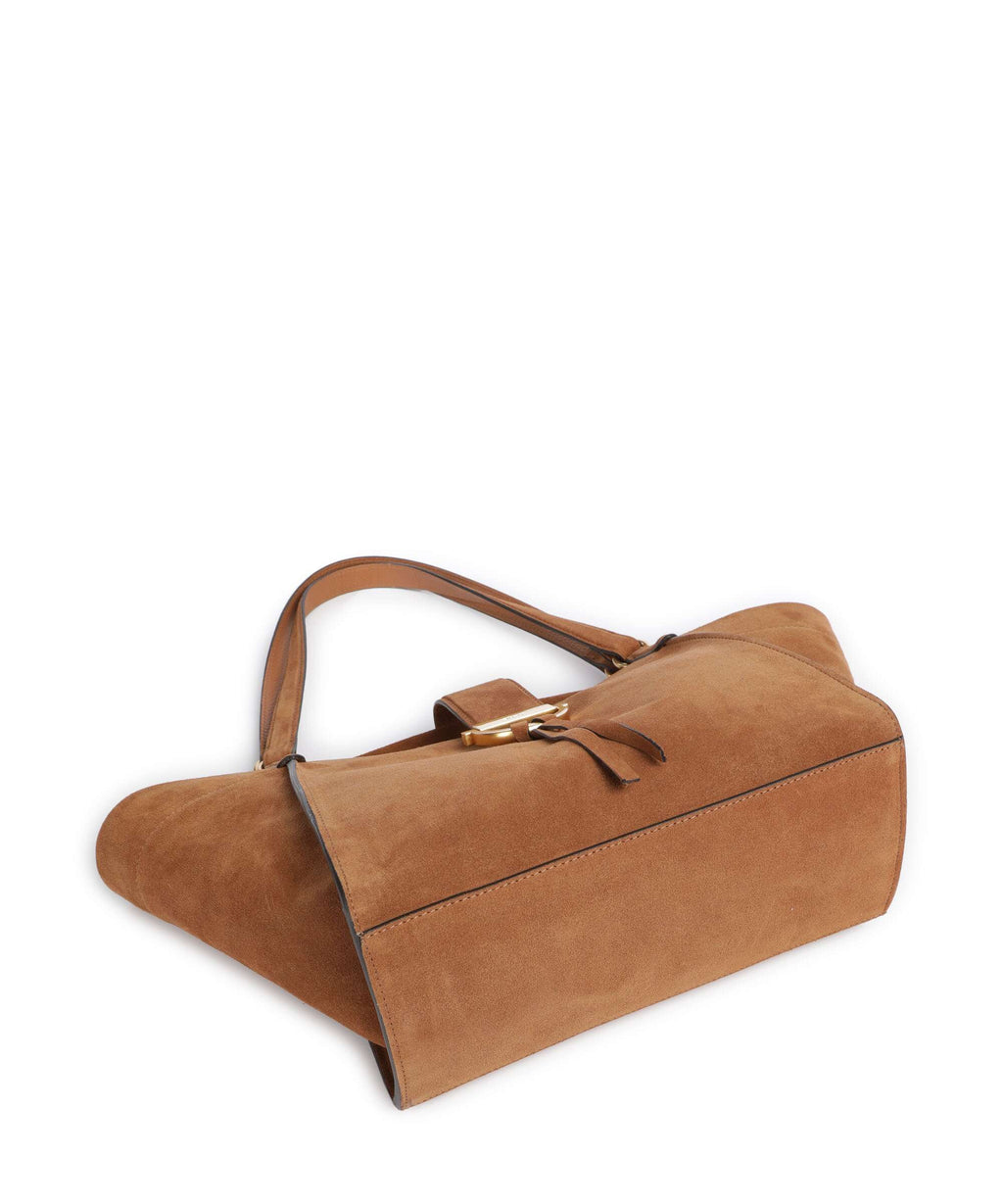 Abro Suede Temi Tote bag cuoio