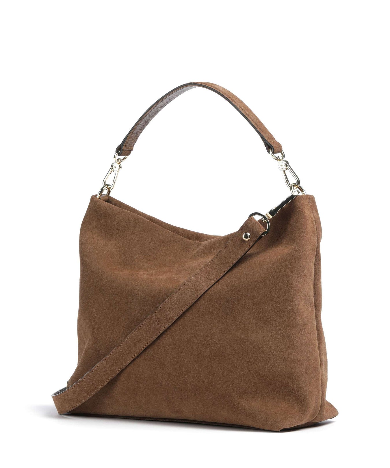 Abro Suede Kaia Hobo bag camel