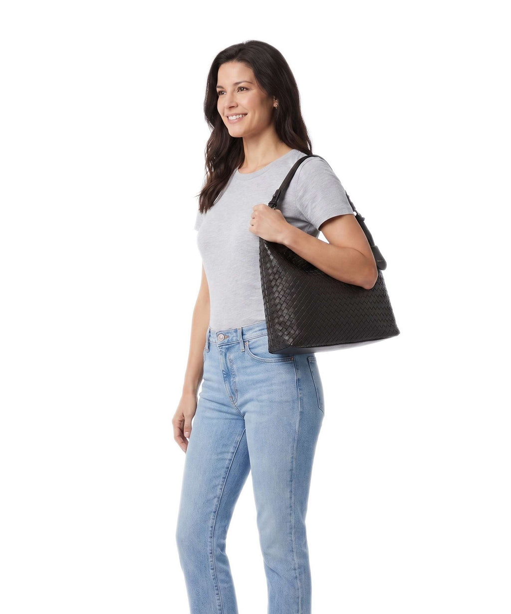Abro Savage Elvi Small Hobo bag black/nickel