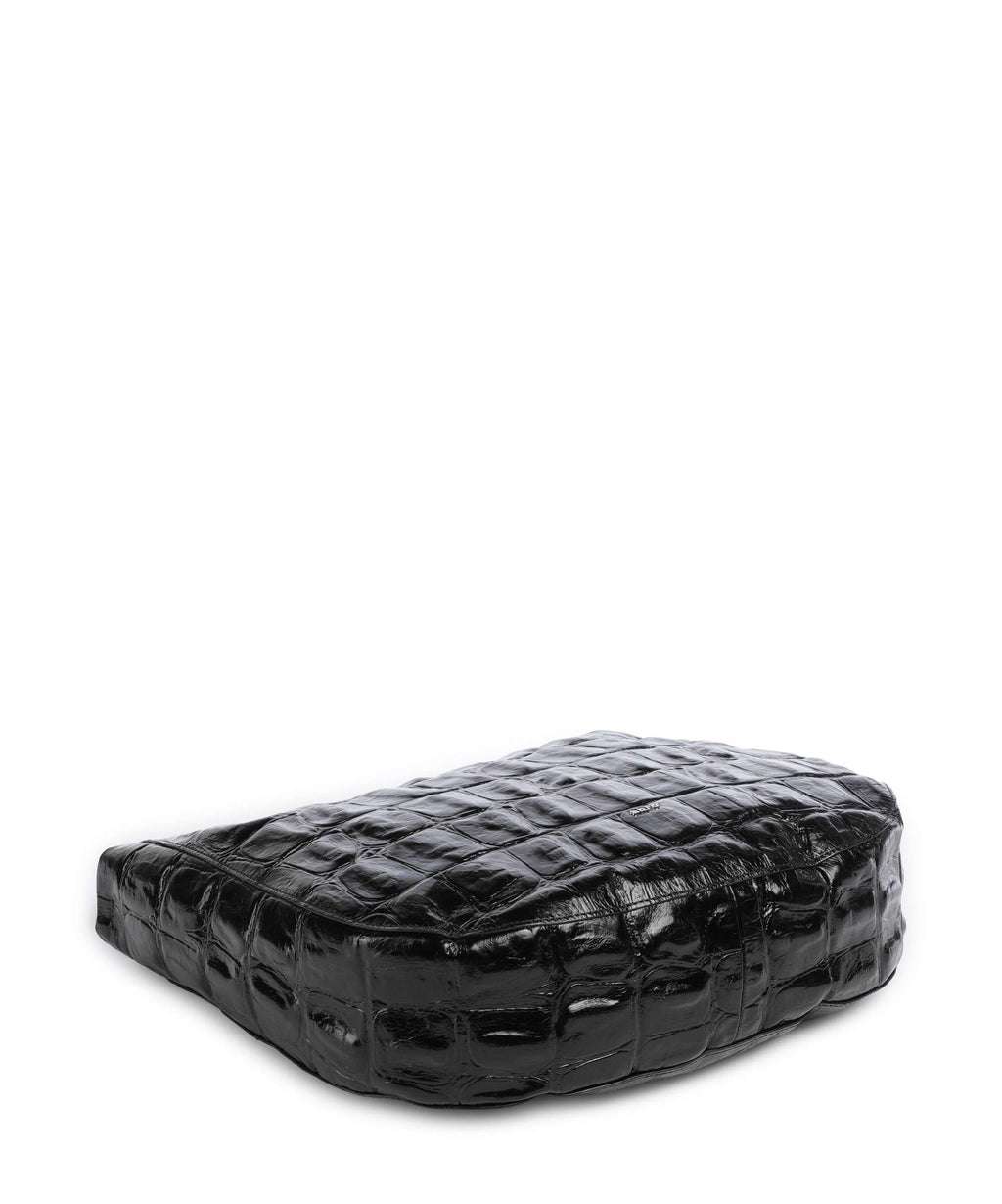 Abro Maxxi Cocco Mia Hobo bag black/nickel