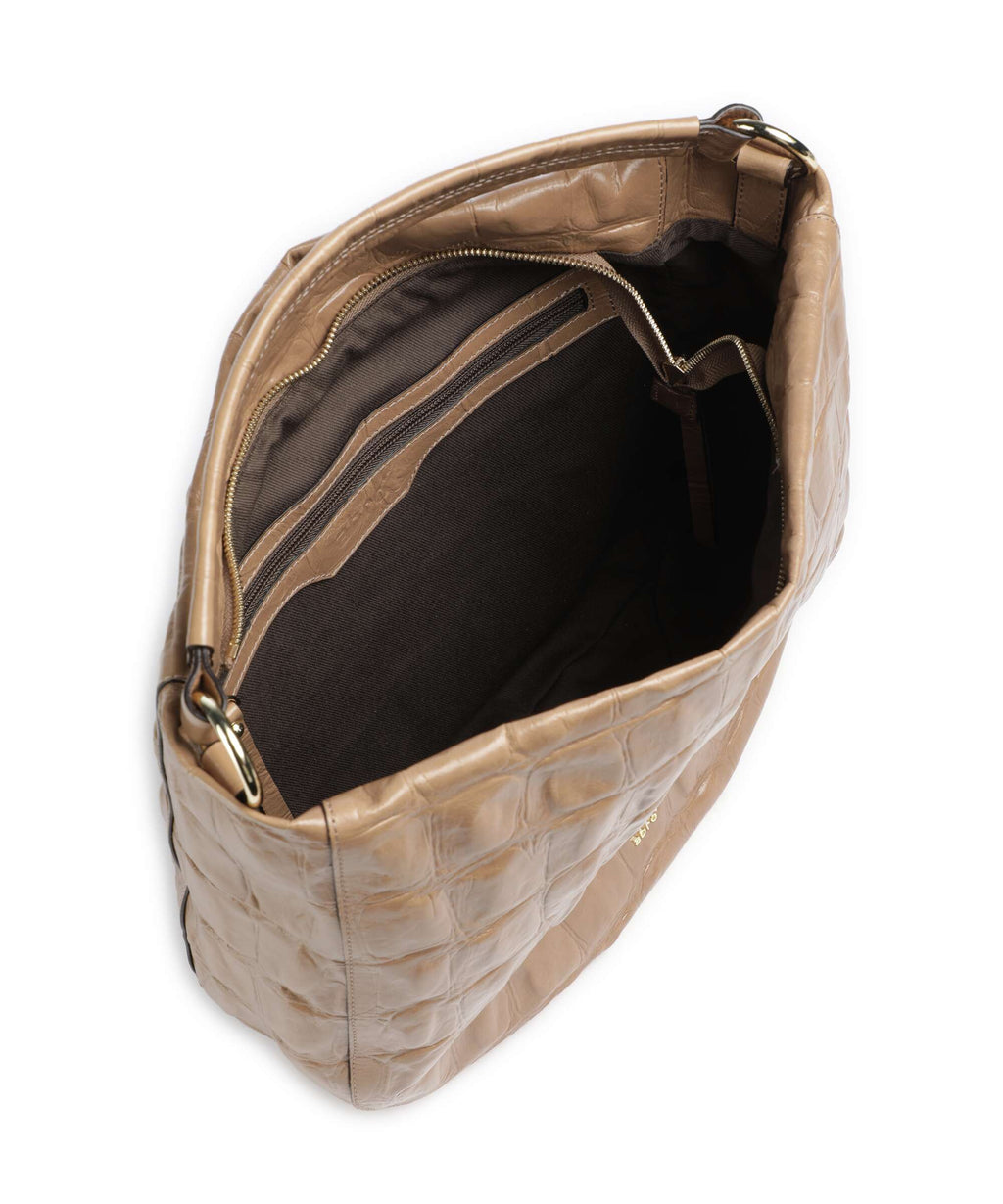 Abro Maxxi Cocco Mia Hobo bag cappuccino
