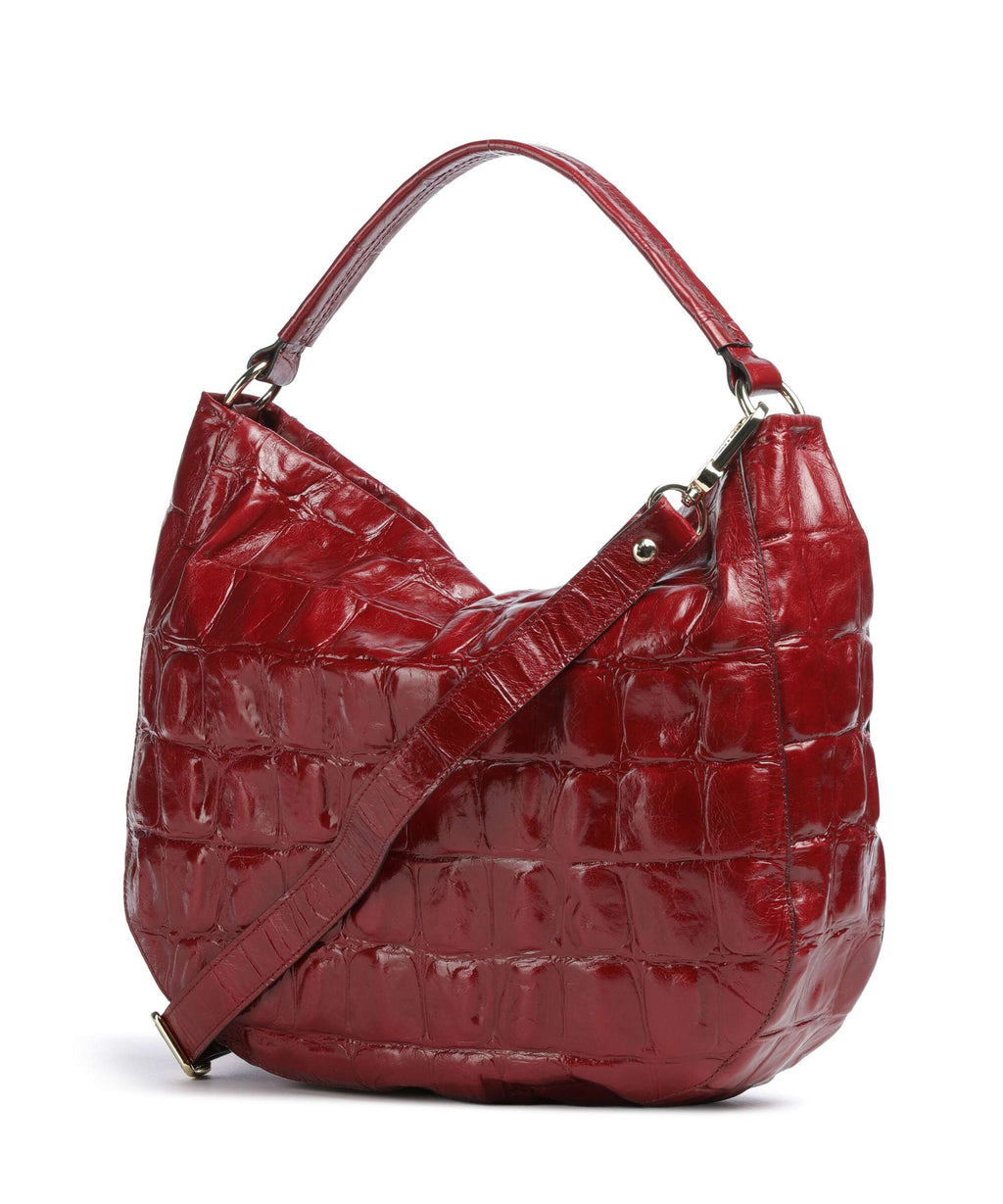 Abro Maxxi Cocco Mia Hobo bag ruby