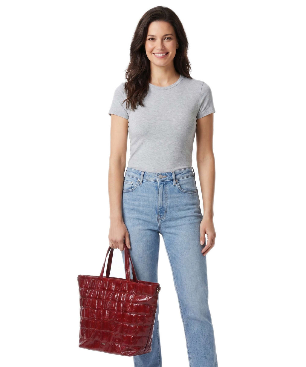 Abro Maxxi Cocco Alba Handbag ruby