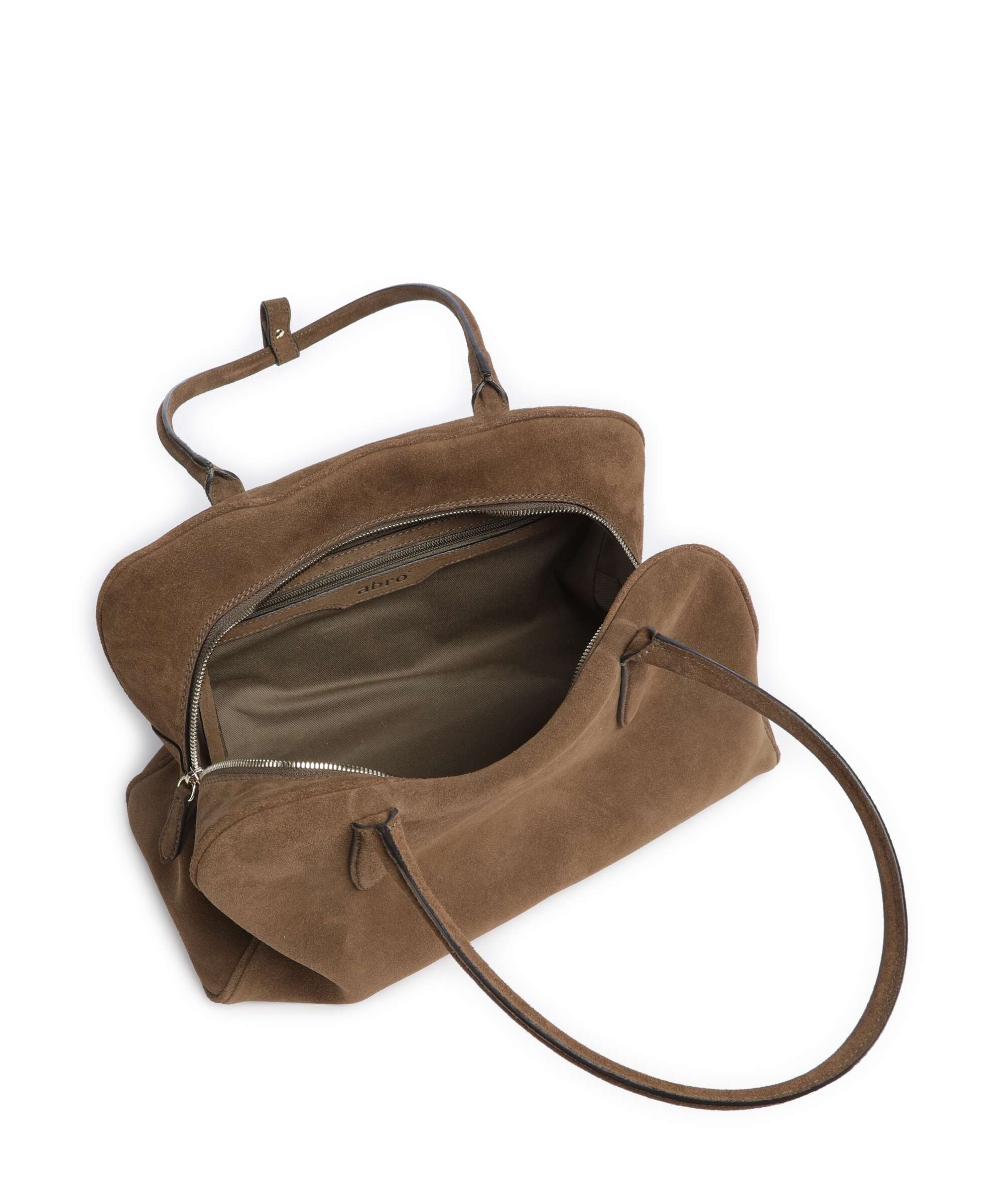 Abro Suede Amara Shoulder bag khaki