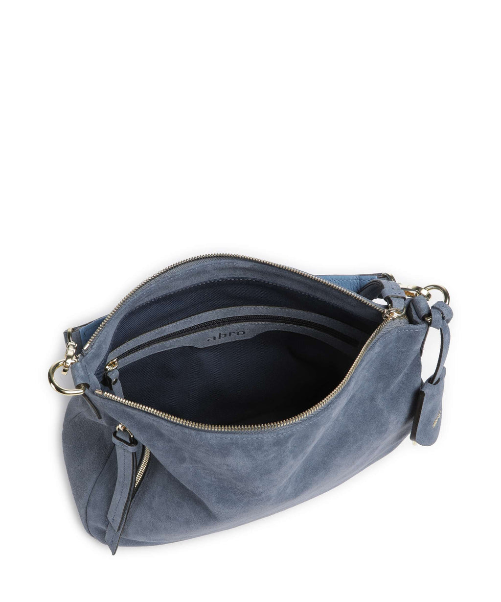 Abro Suede Juna Small Hobo bag jeans