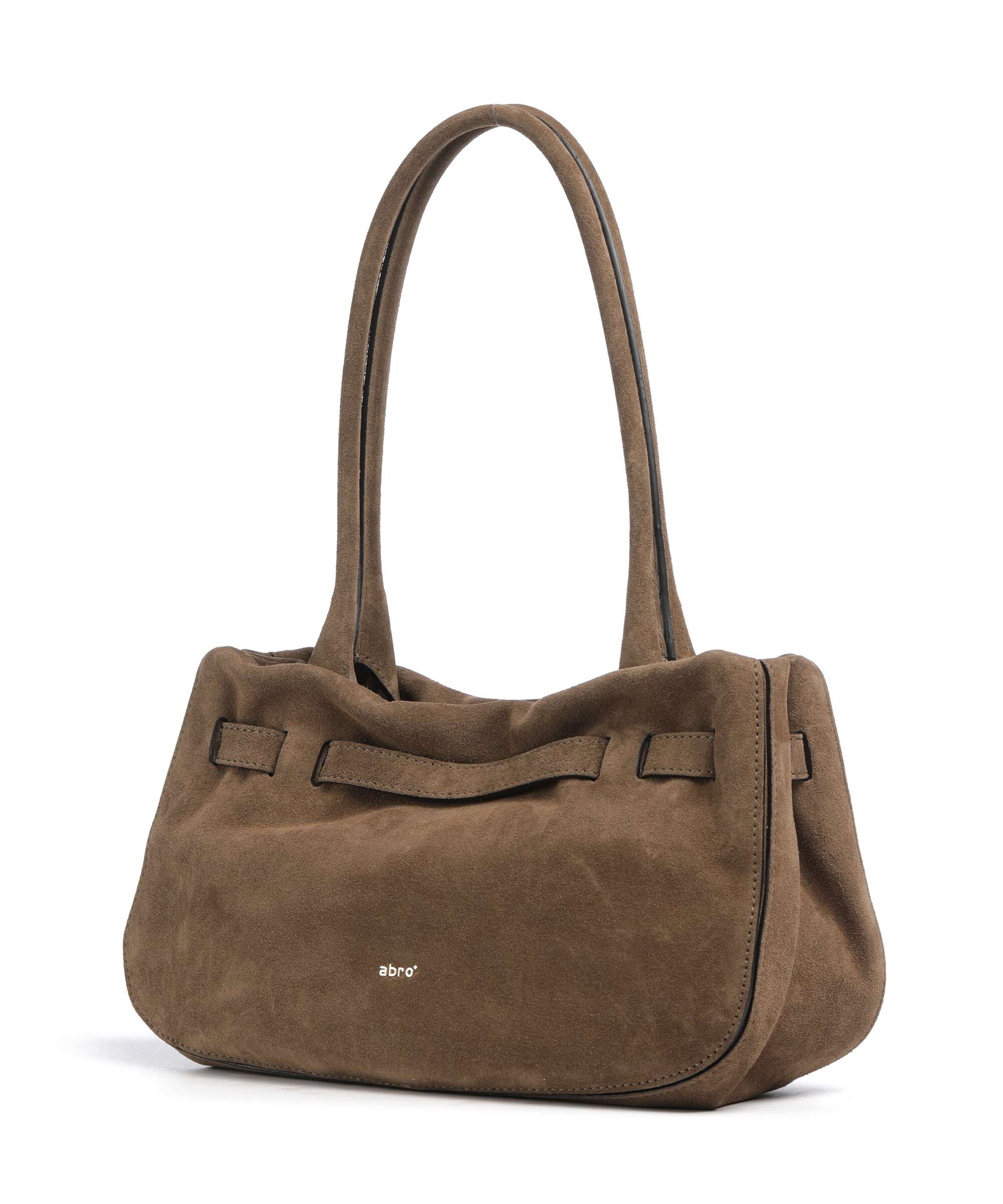 Abro Suede Jill Shoulder bag khaki