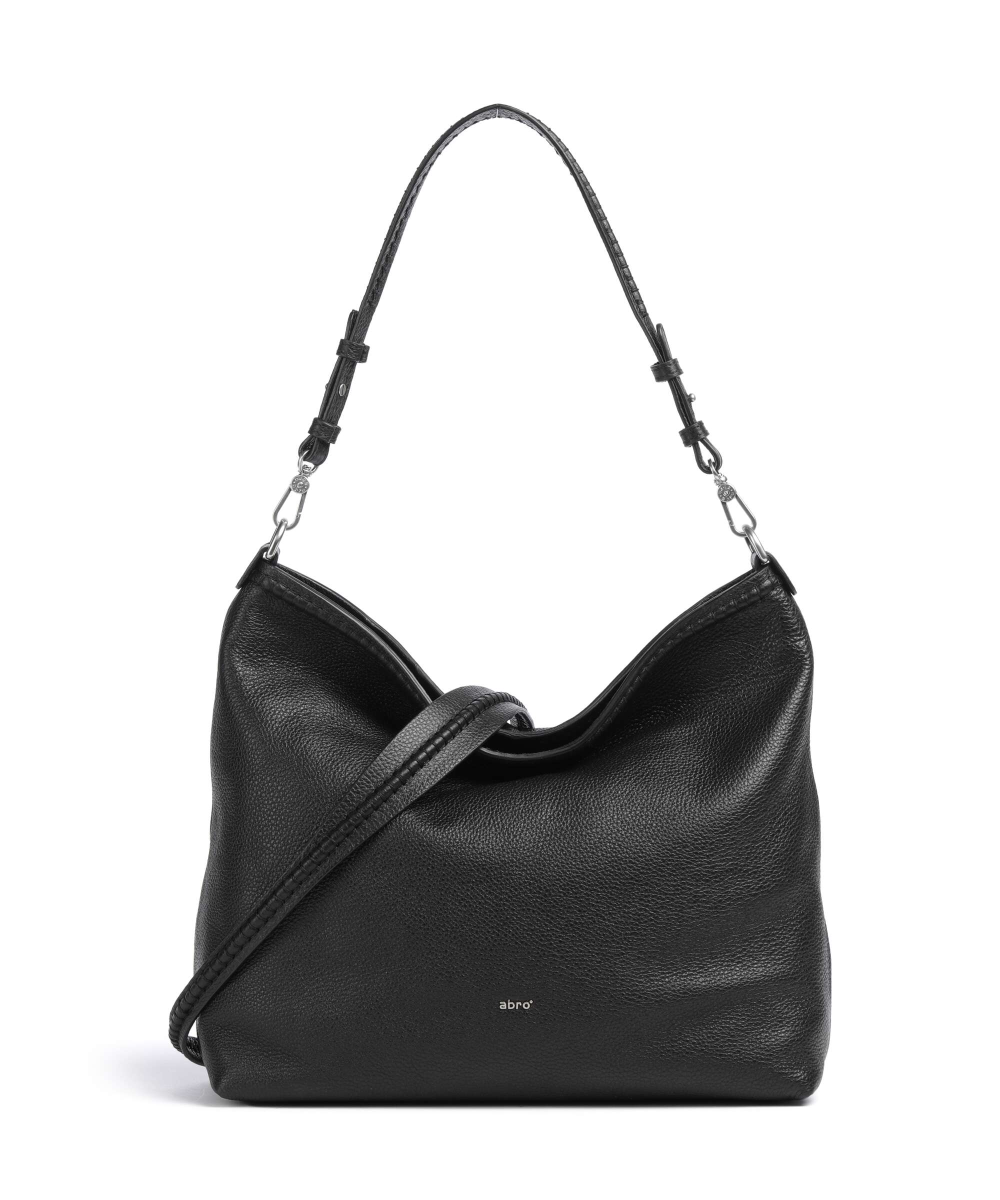 Abro Agave Signature Hobo bag black/nickel