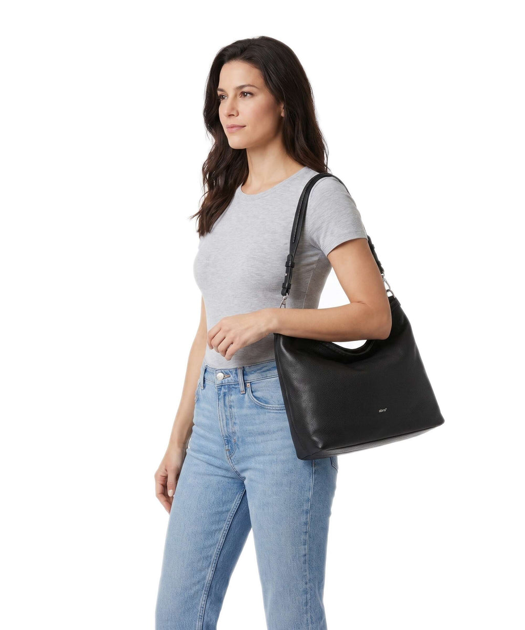 Abro Agave Signature Hobo bag black/nickel
