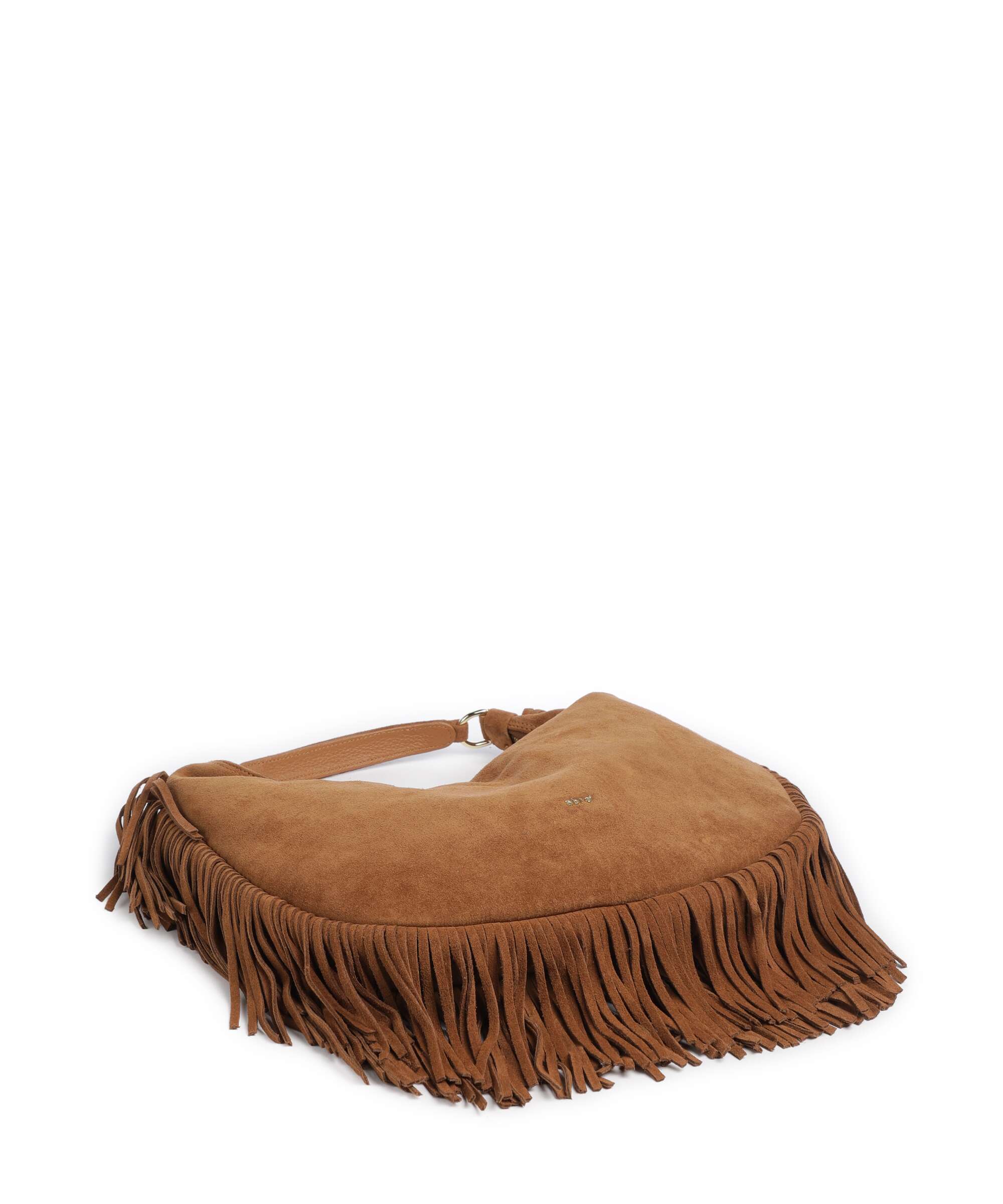 Abro Suede Nana Hobo bag cuoio