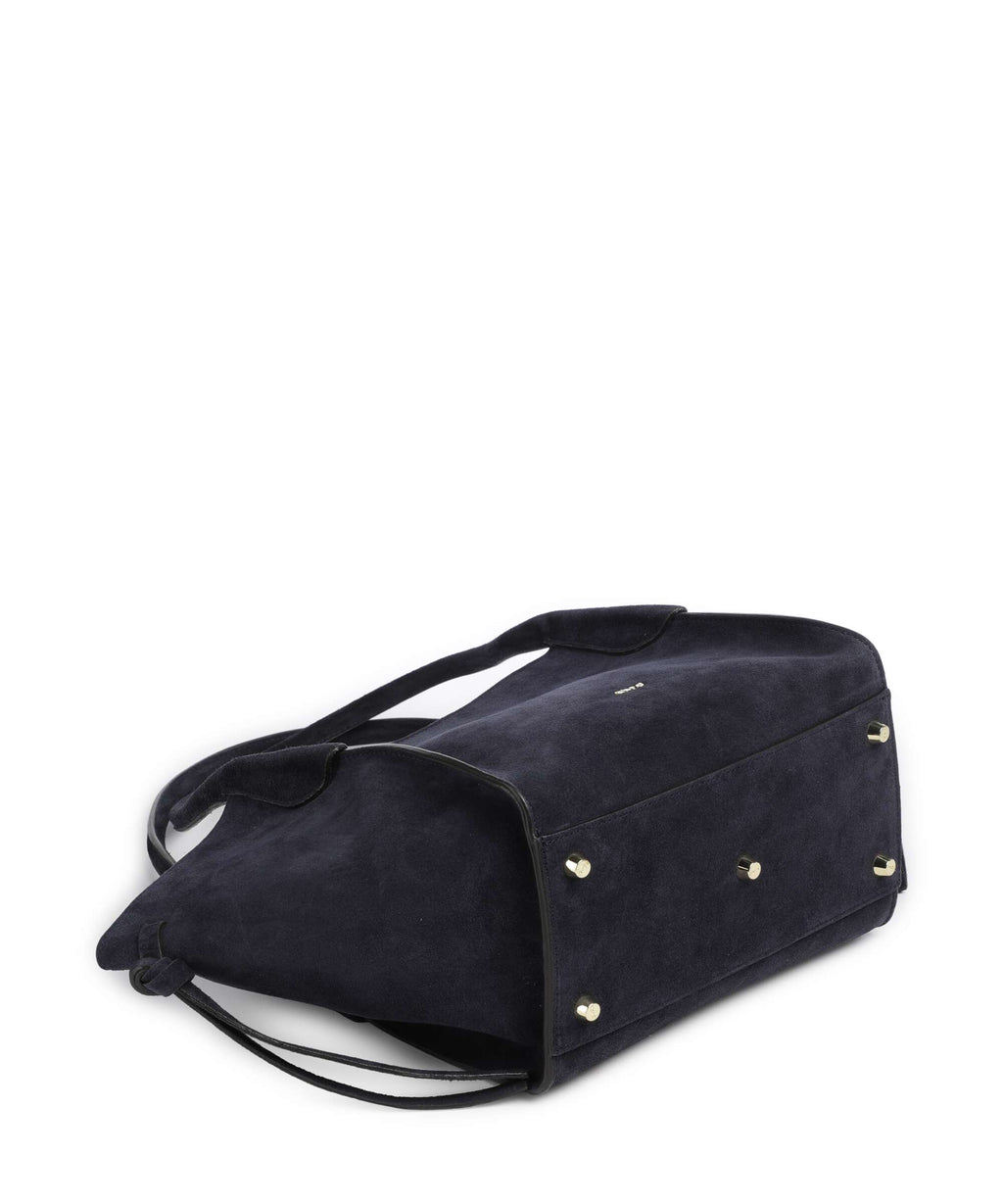Abro Suede Vibe Small Shoulder bag navy