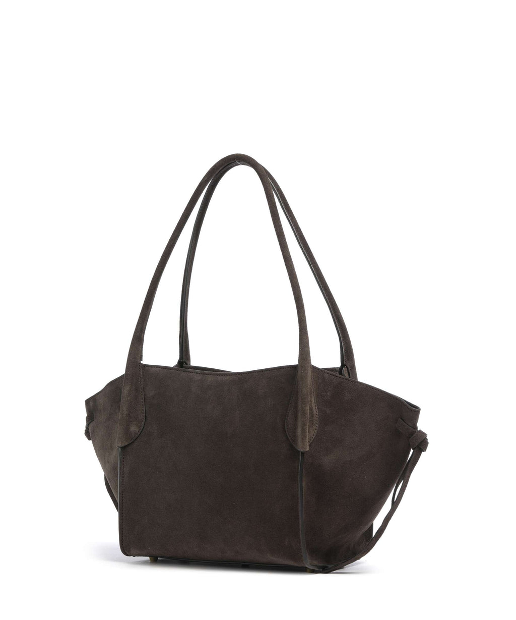 Abro Suede Vibe Small Shoulder bag dark brown