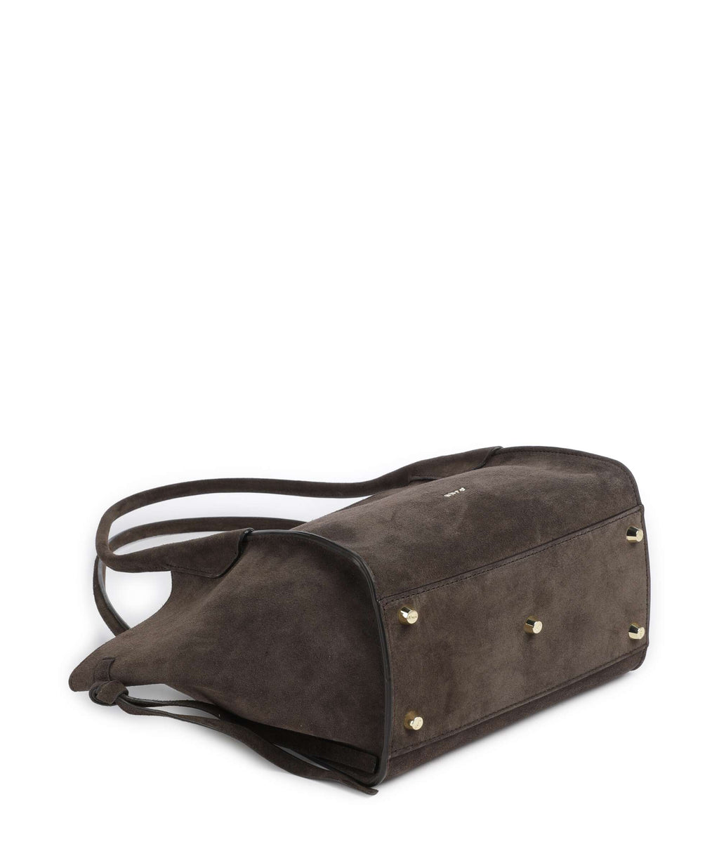 Abro Suede Vibe Small Shoulder bag dark brown