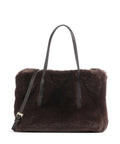 Abro Eco Fur Noelle Handbag dark brown