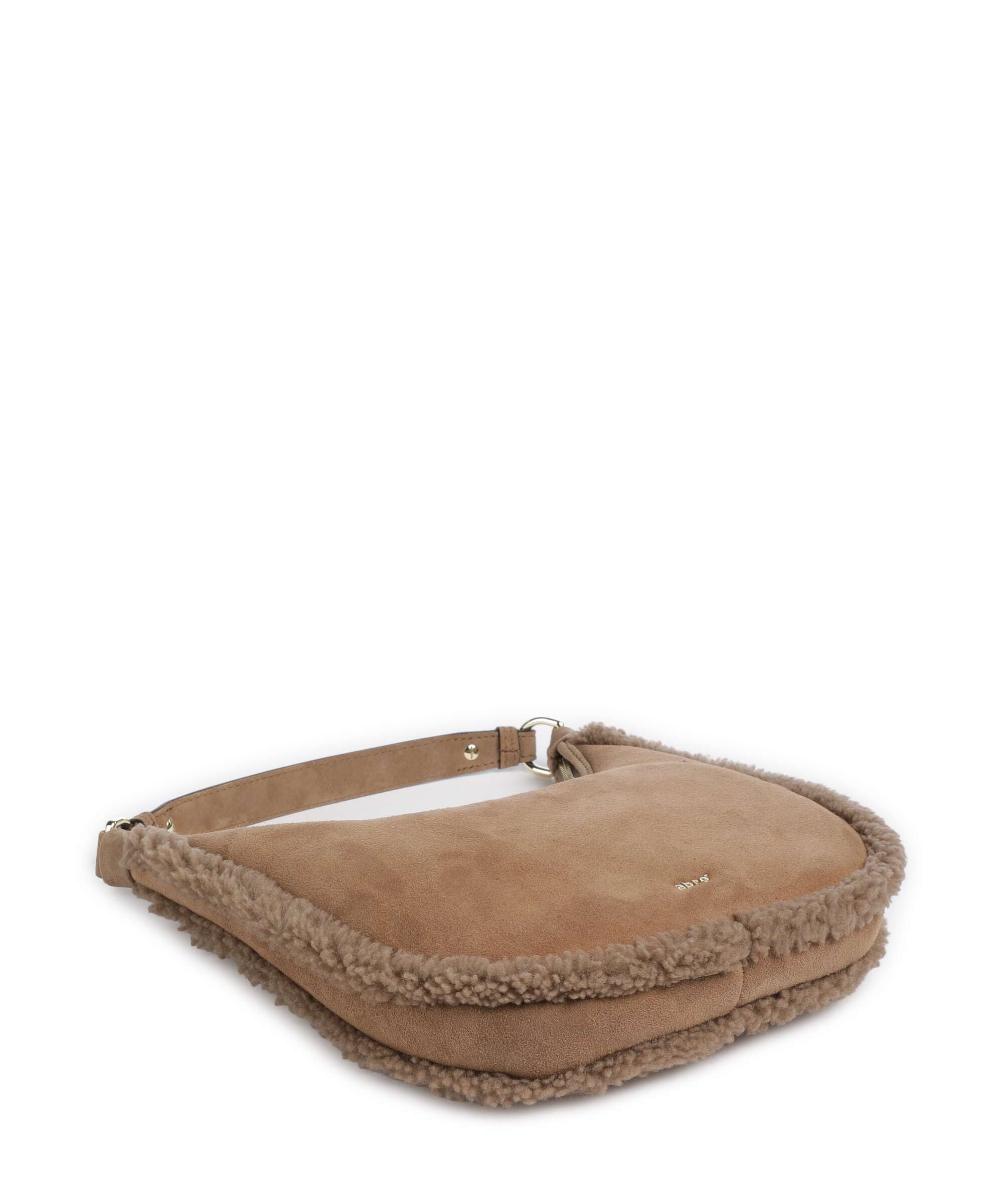 Abro Shearling Nana Mini Shoulder bag cappuccino