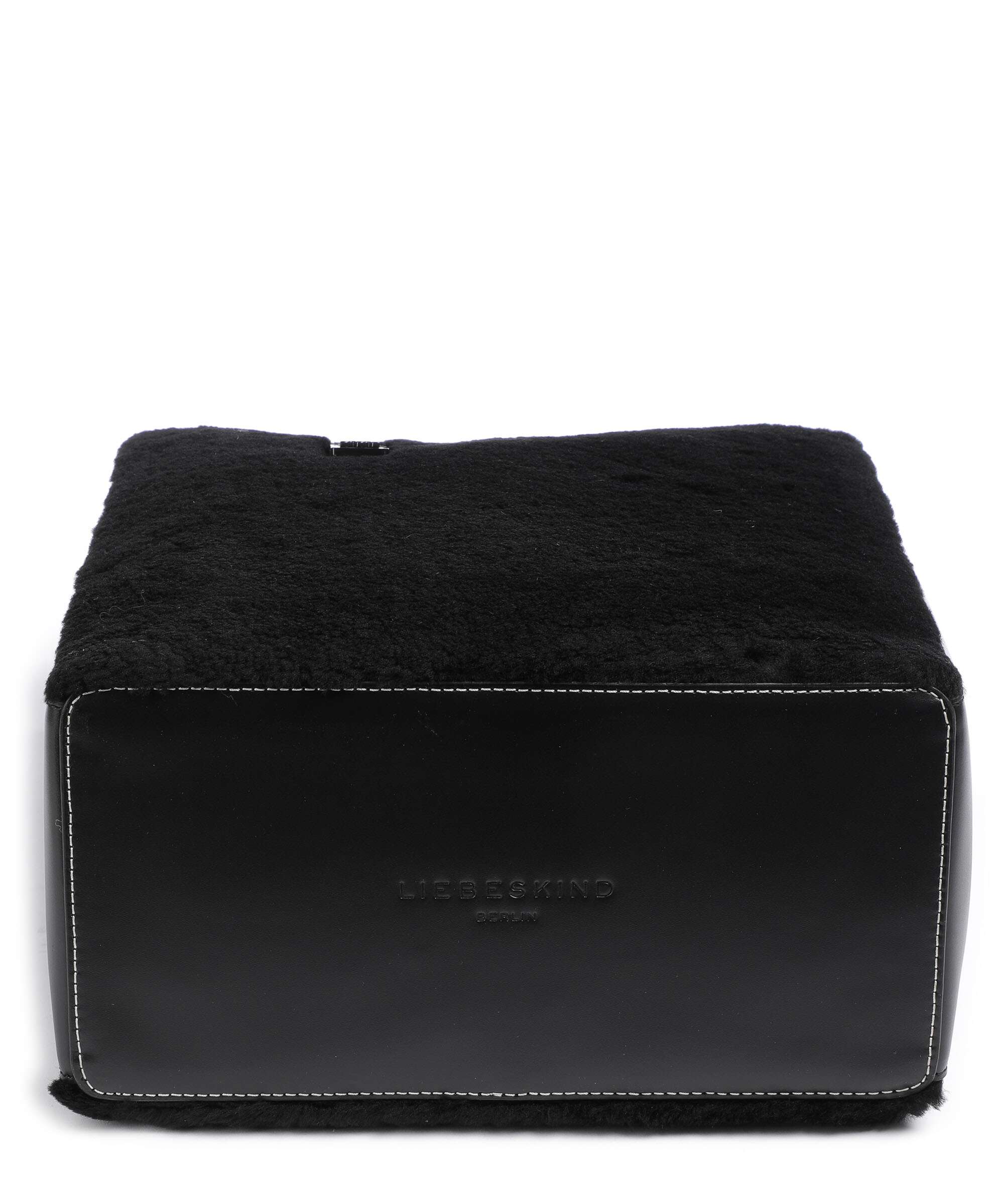 Liebeskind Paper Bag Shearling M Handbag black