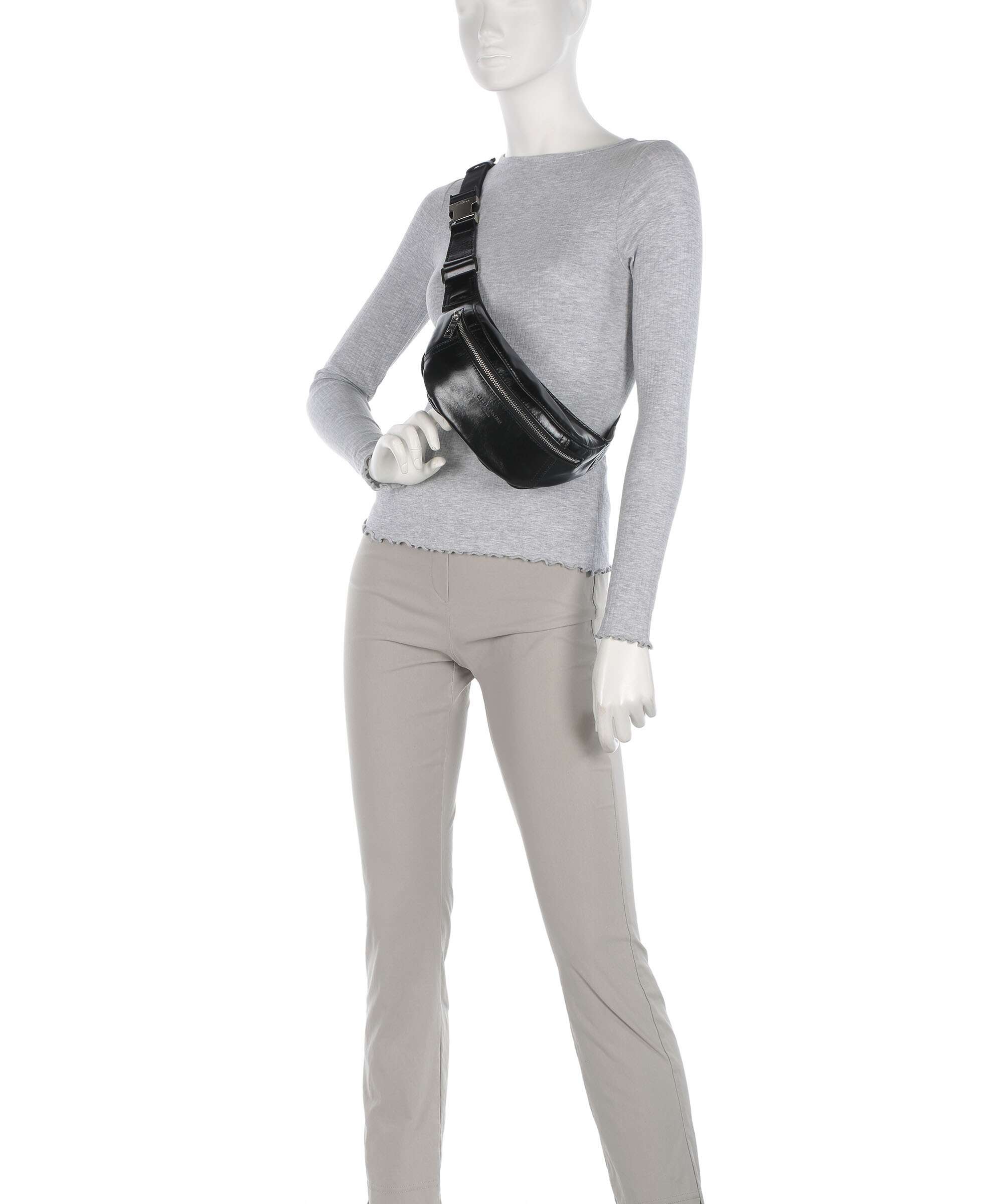 Liebeskind Chudy Paper Touch Crinkle S Belt bag black