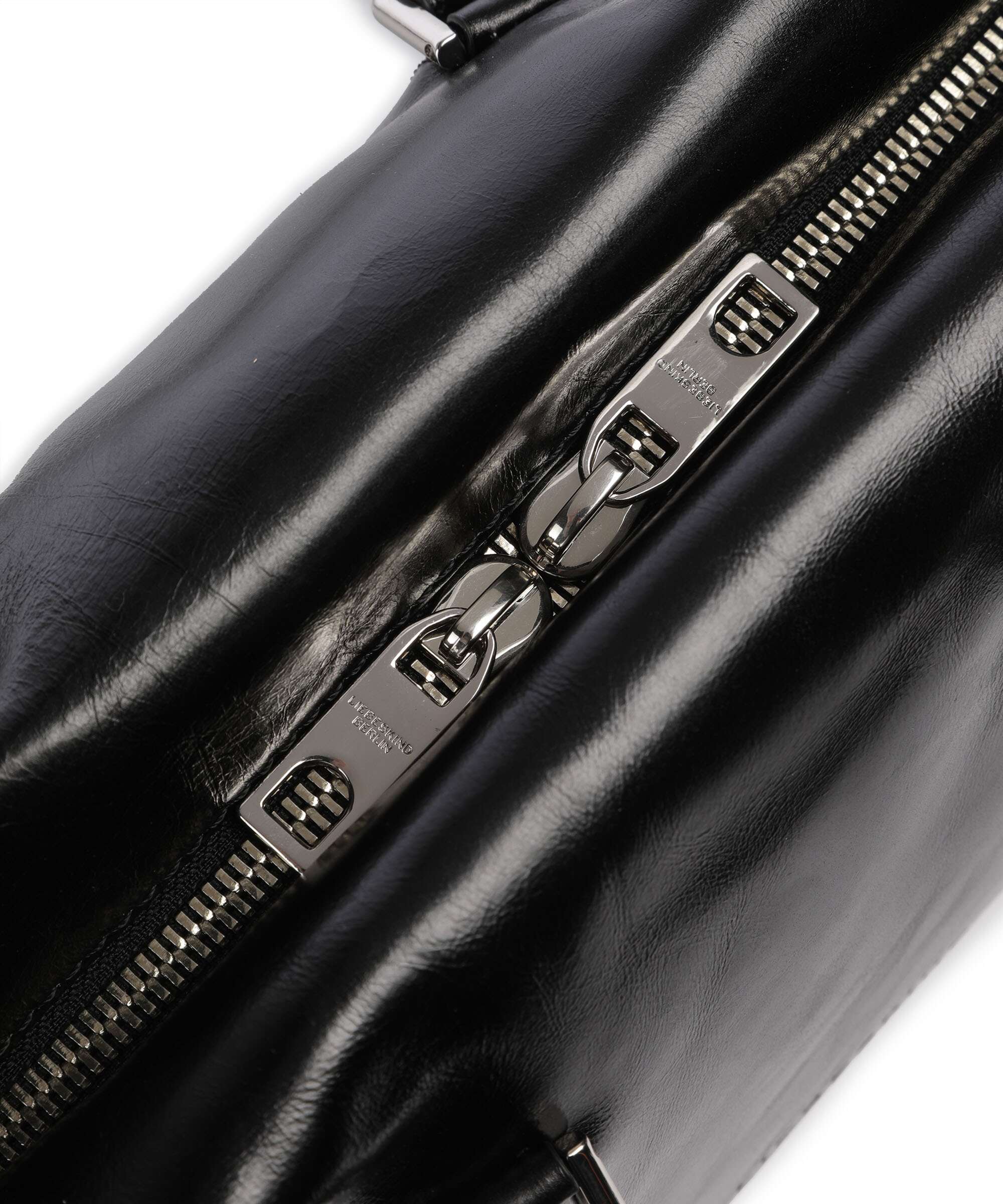Liebeskind Kayla Archive Lack Distressed Shoulder bag black