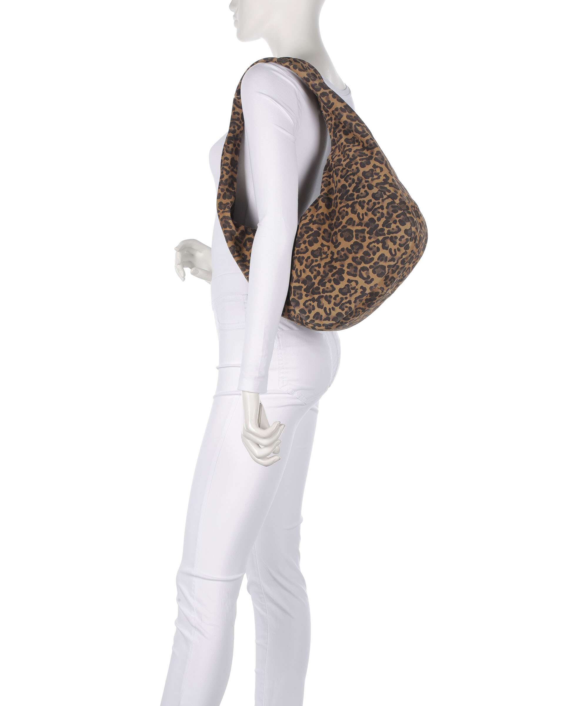 Liebeskind Farrah Suede Leo M Hobo bag beige