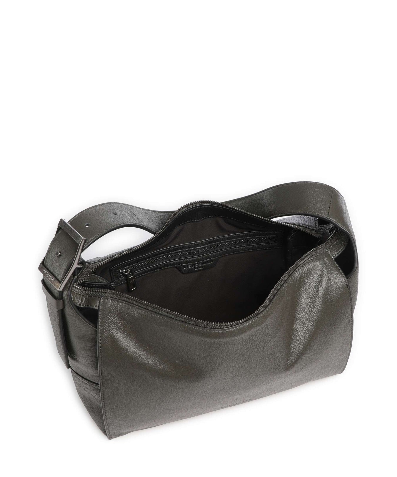 Liebeskind Lou Cracked Leather M Hobo bag forest