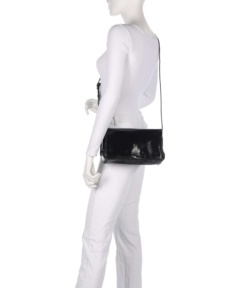 Liebeskind Rive Paper Touch Crinkle S Crossbody bag black