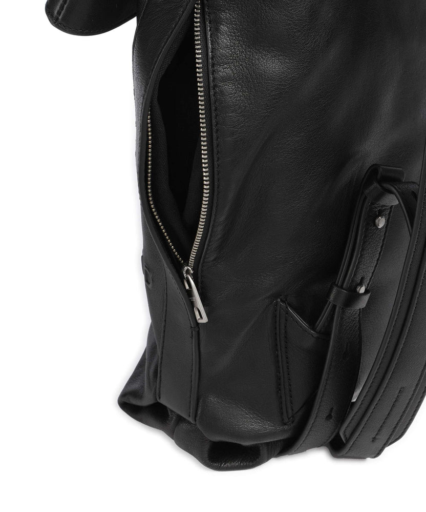 Liebeskind Elvira Sheep Natural L Rolltop backpack black