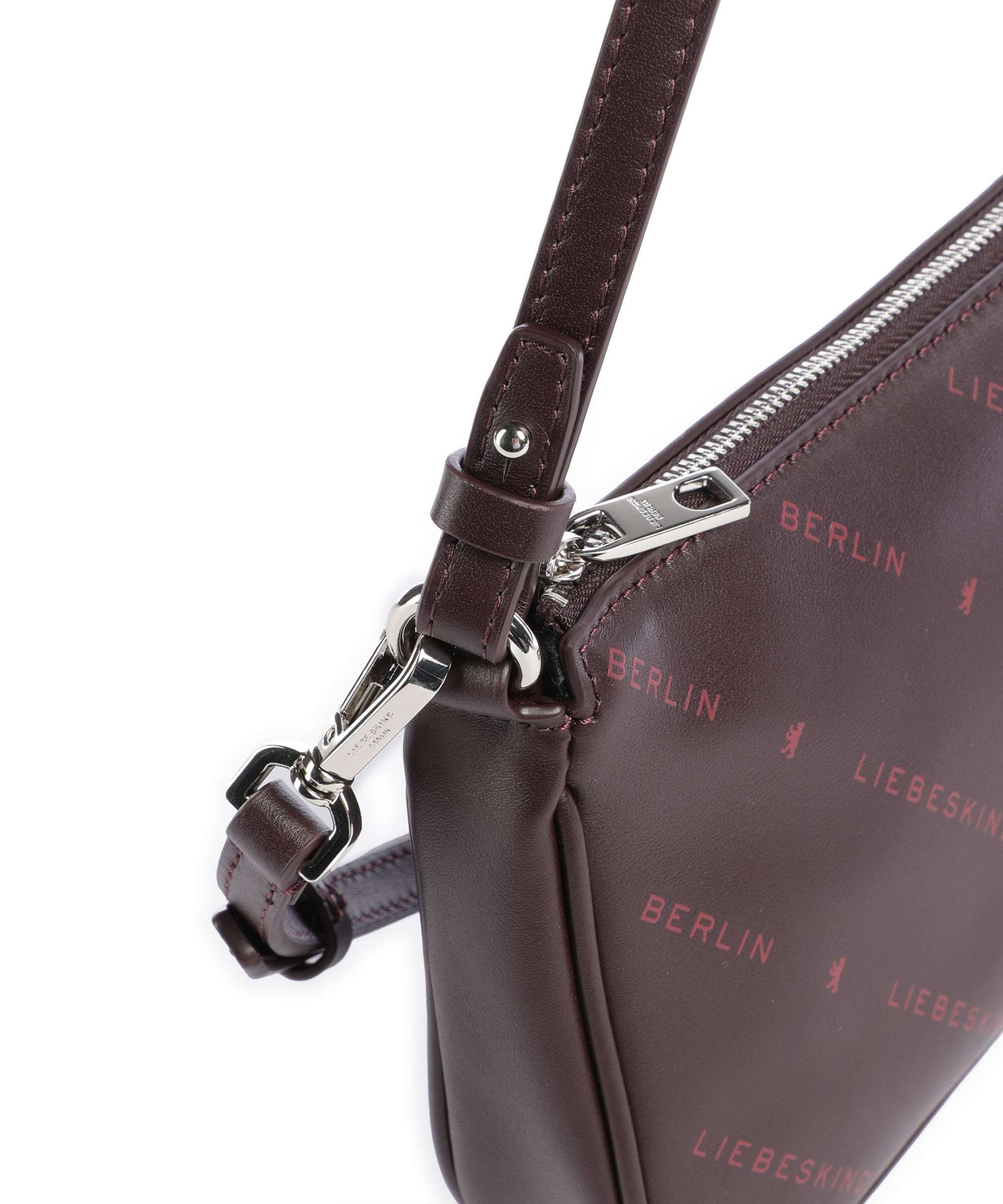 Liebeskind Monogram Soft Nappa S Shoulder bag burgundy