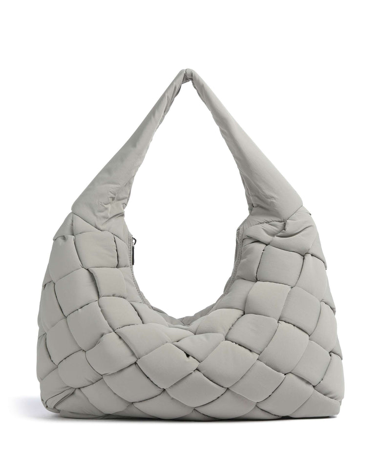Liebeskind Bo Weaved Nylon L Hobo bag neutral grey