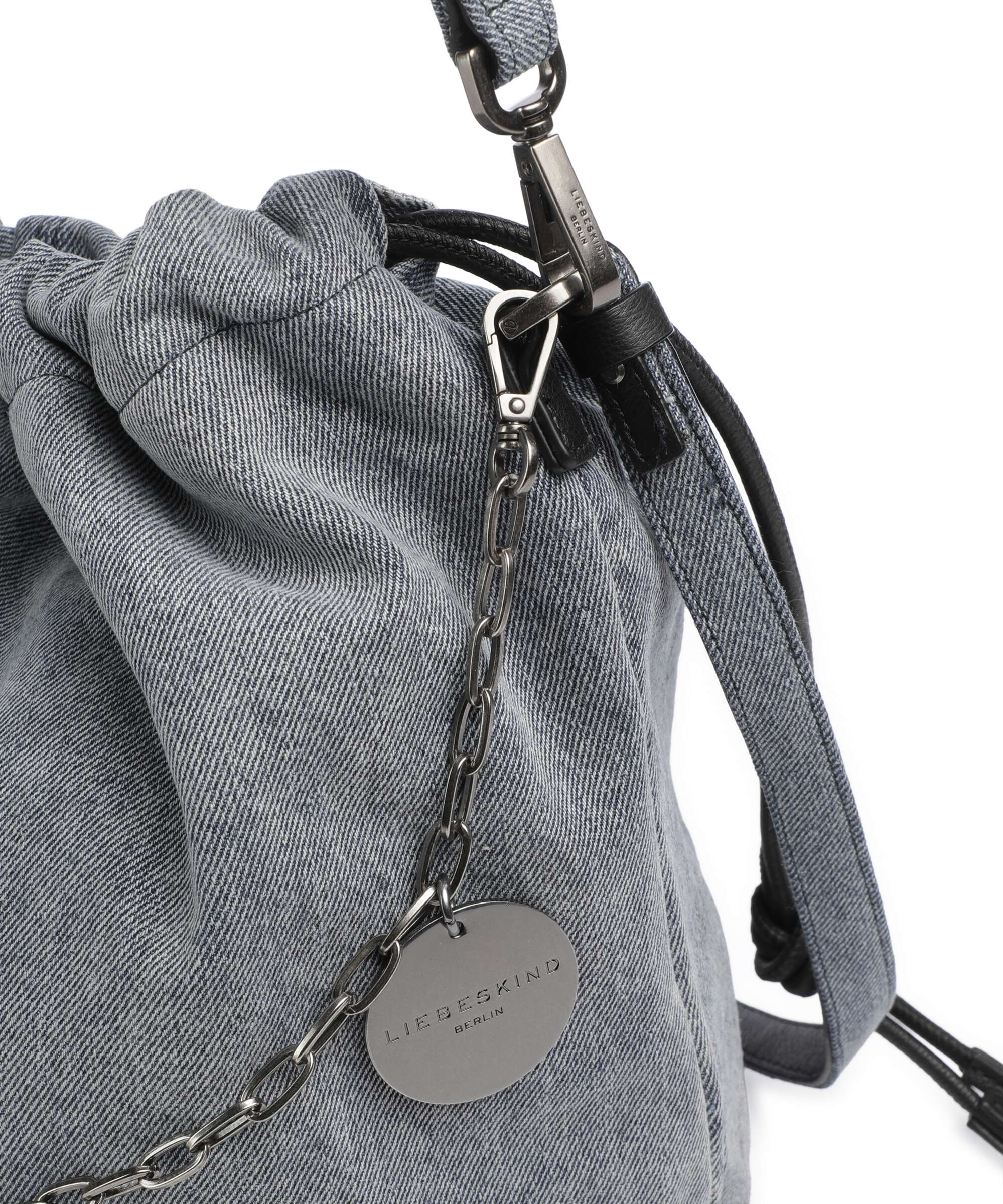 Liebeskind Lya II Denim M Bucket bag blue denim