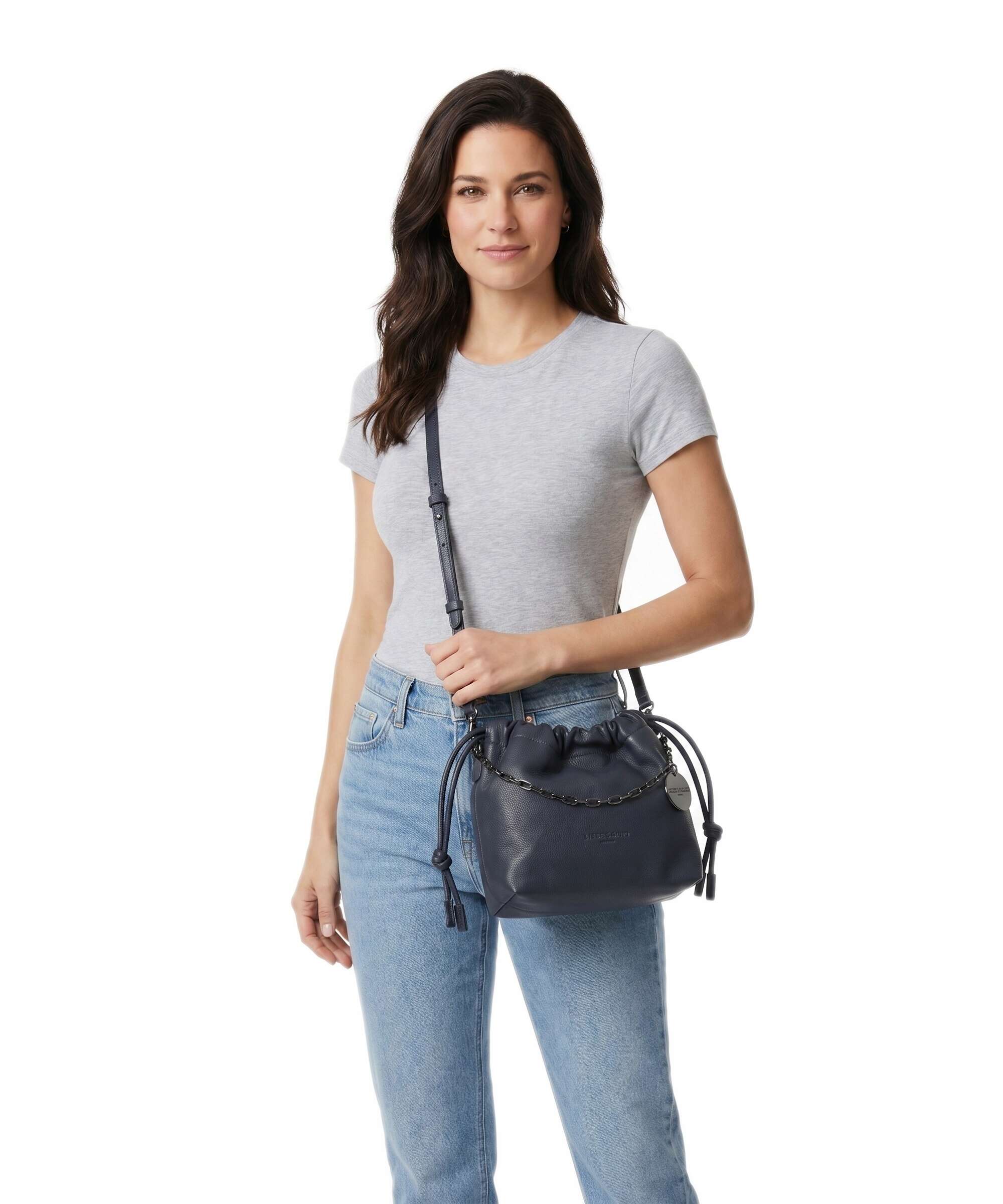 Liebeskind Lya II Small Pebble S Bucket bag peacoat