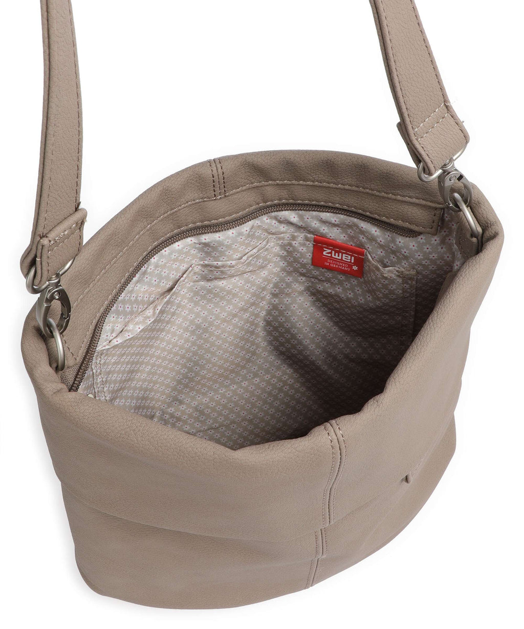 Zwei Mademoiselle.M M90 Hobo bag nubuk cappuccino