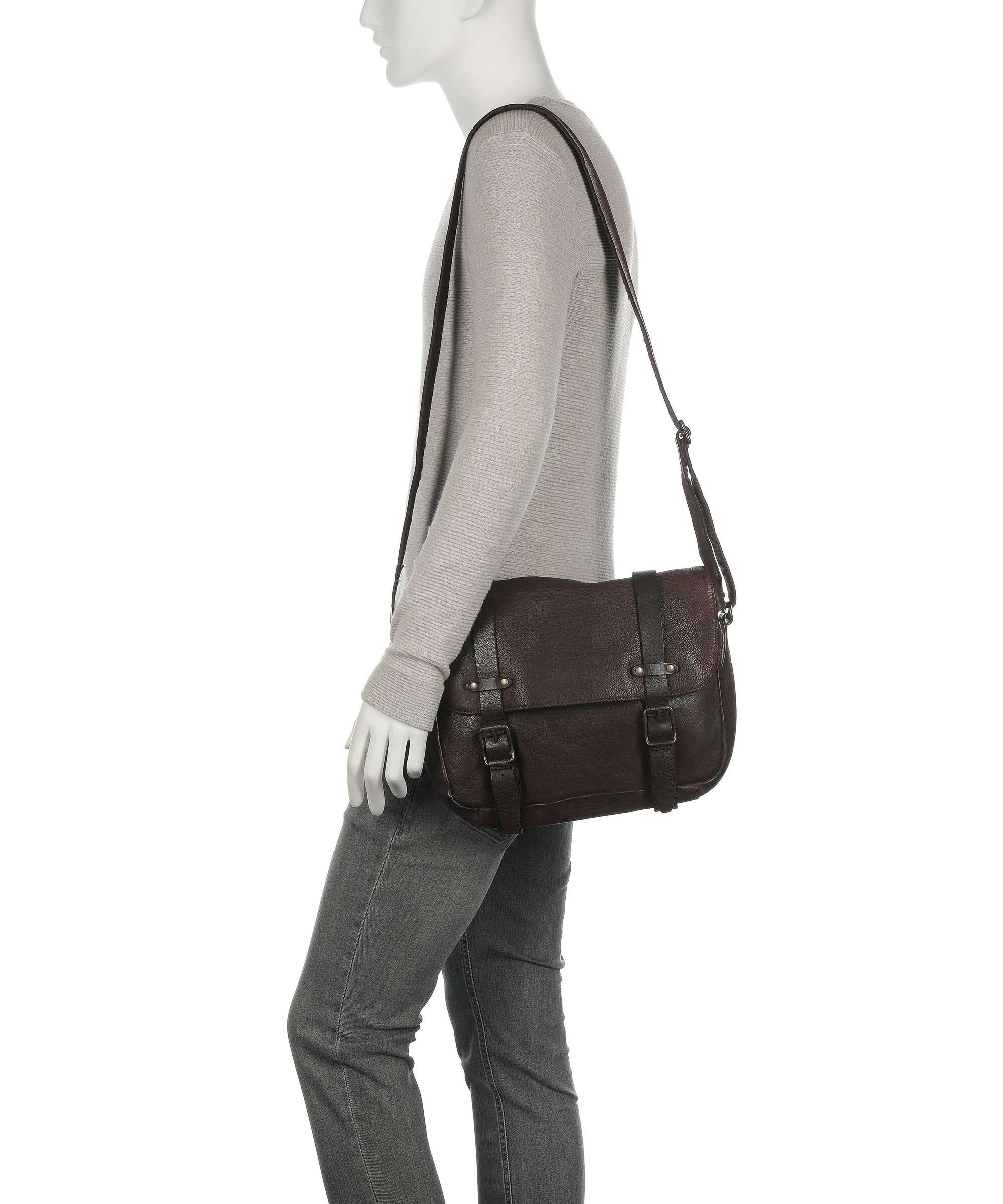 Aunts & Uncles Barbershop Anchor Messenger bag boubon