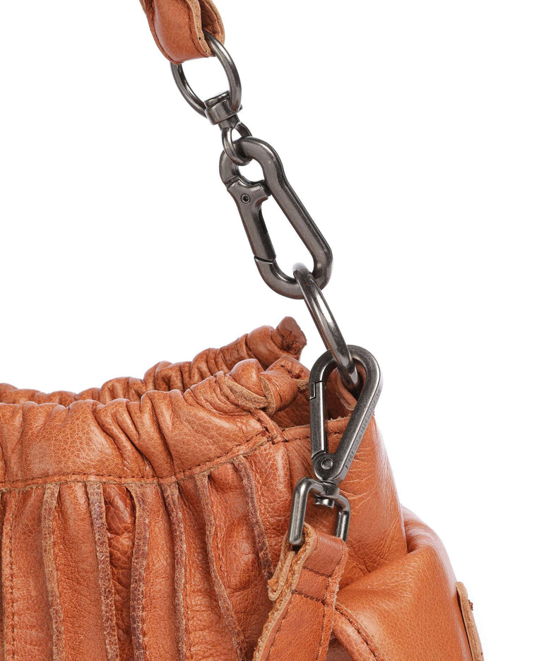 FredsBruder Say Hello Shoulder bag dark caramel