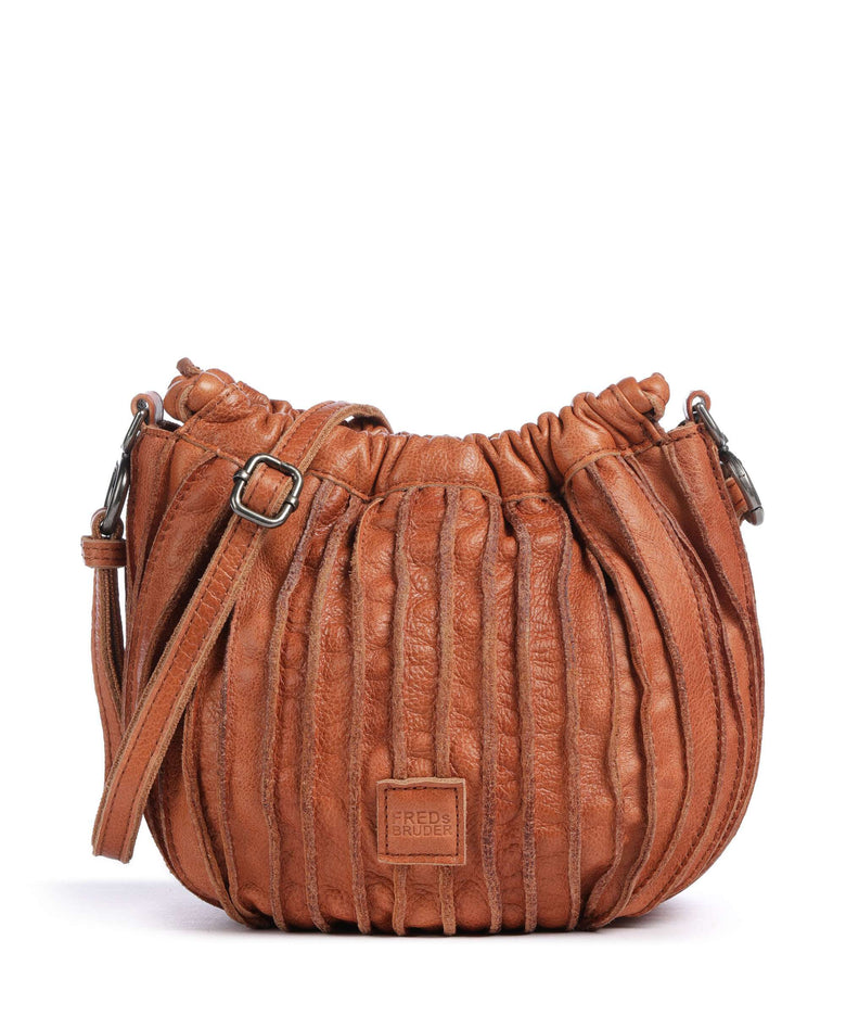 FredsBruder Say Hello Crossbody bag dark caramel