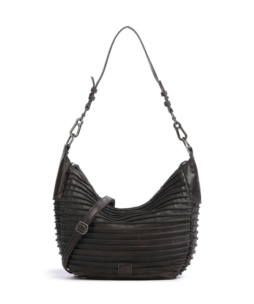 FredsBruder Riffel Flowow Hobo bag brown