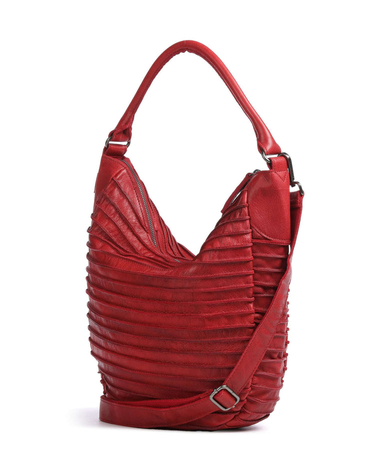 FredsBruder Bestseller Riffeltier S Hobo bag fire red